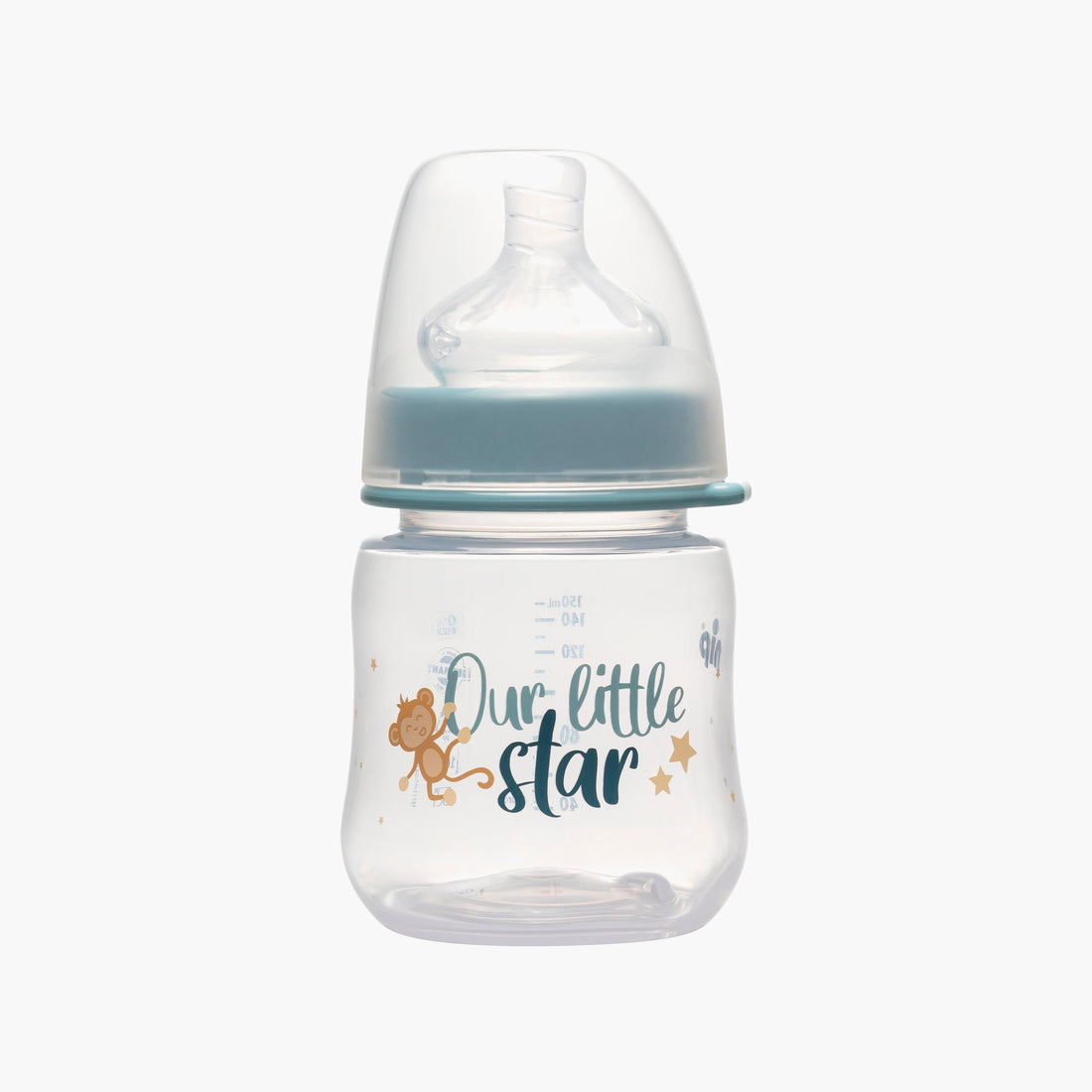 Nip Wide Neck PP Bottle, Our Little Star - 150 ML - HomeBabyFeedingFeeding BottlesBottles & Teats