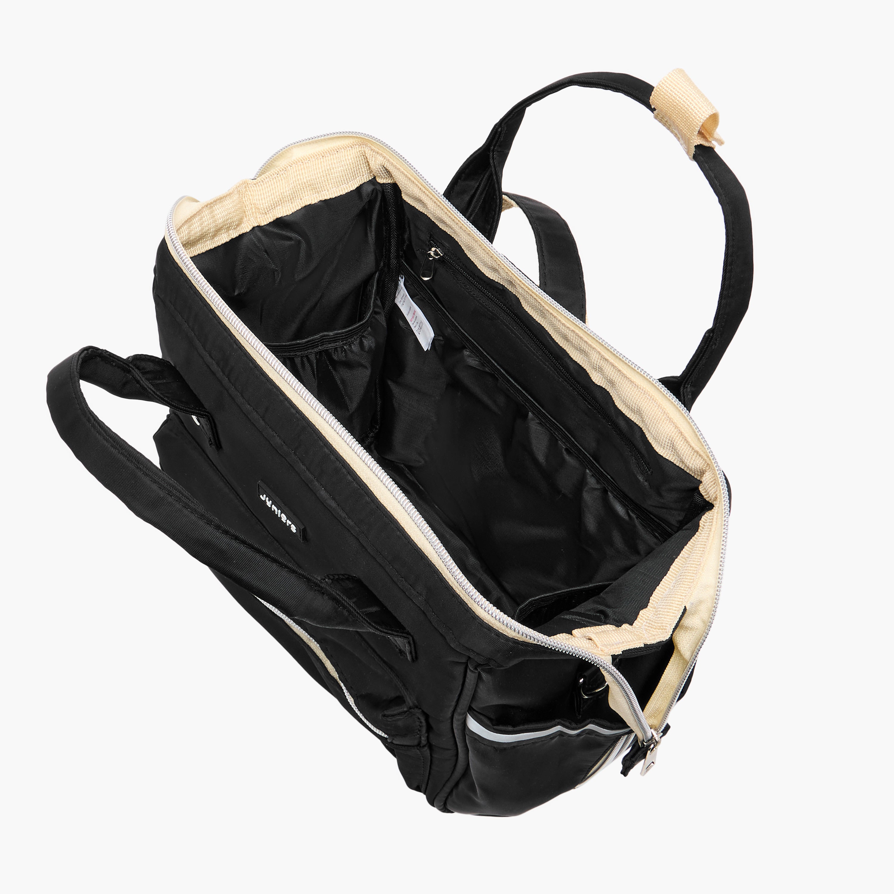 Juniors Logo Detail Diaper Bag with Double Handles and Zip Closure
