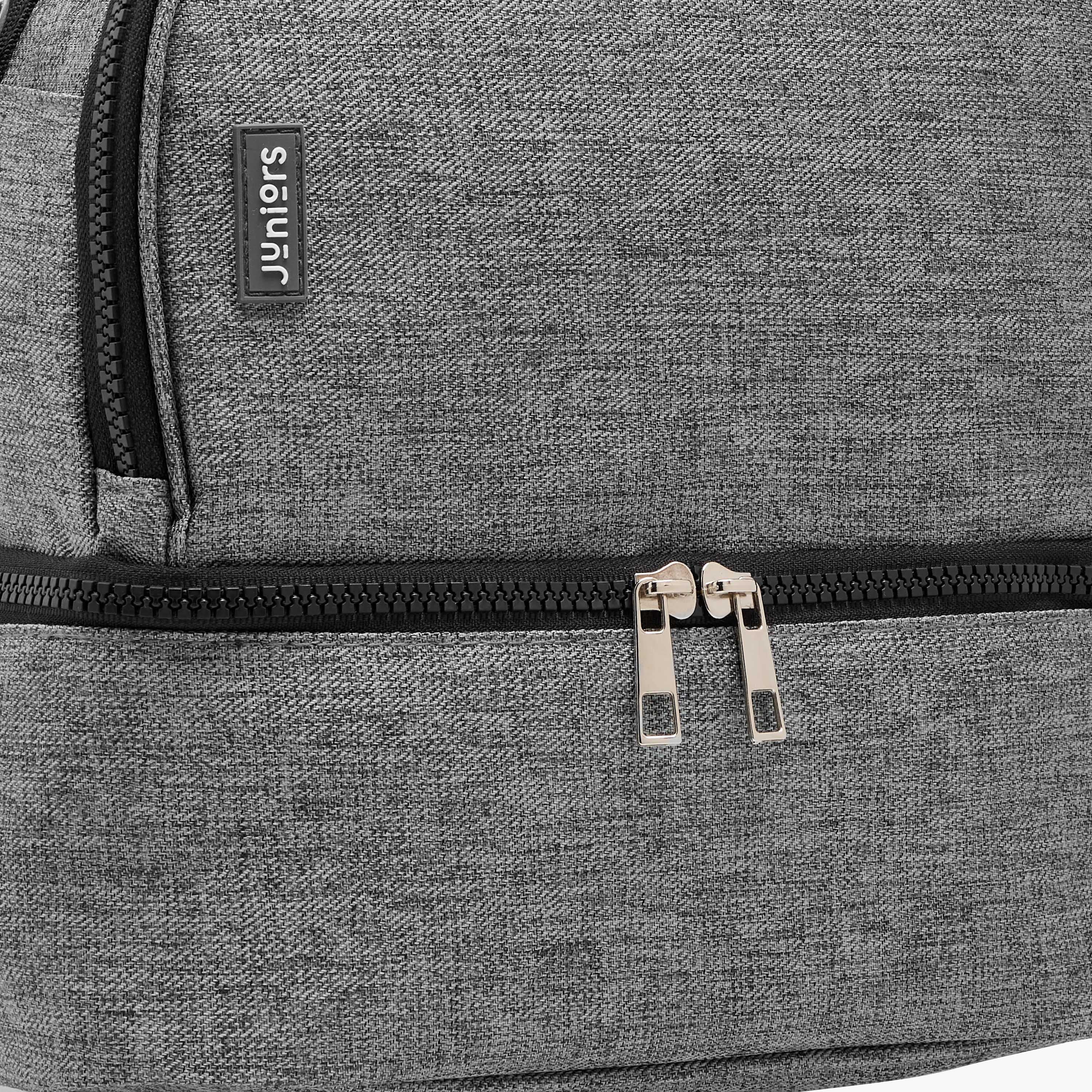 Juniors Solid Diaper Bag with Adjustable Straps and Zip Closure