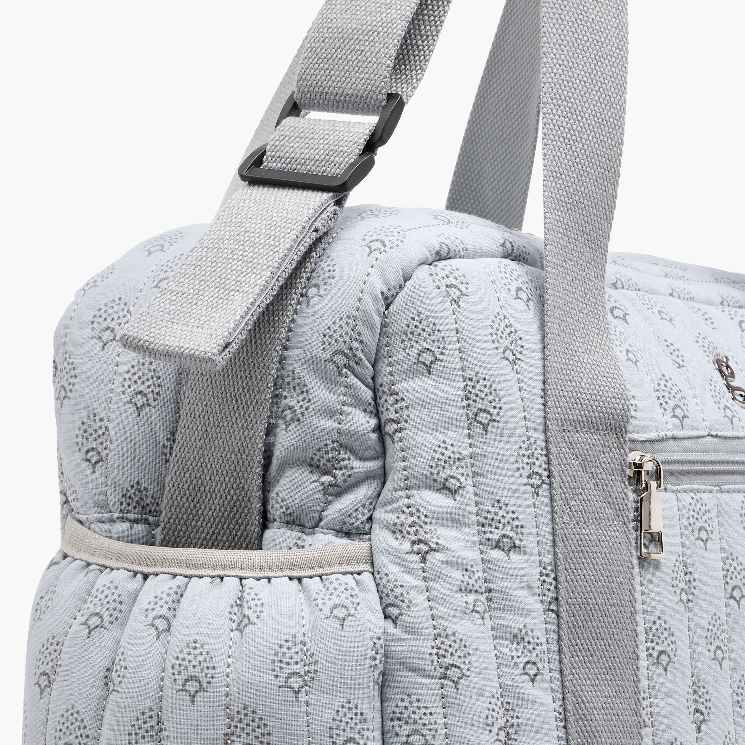 Giggles Quilted Diaper Bag with Double Handle and Zip Closure