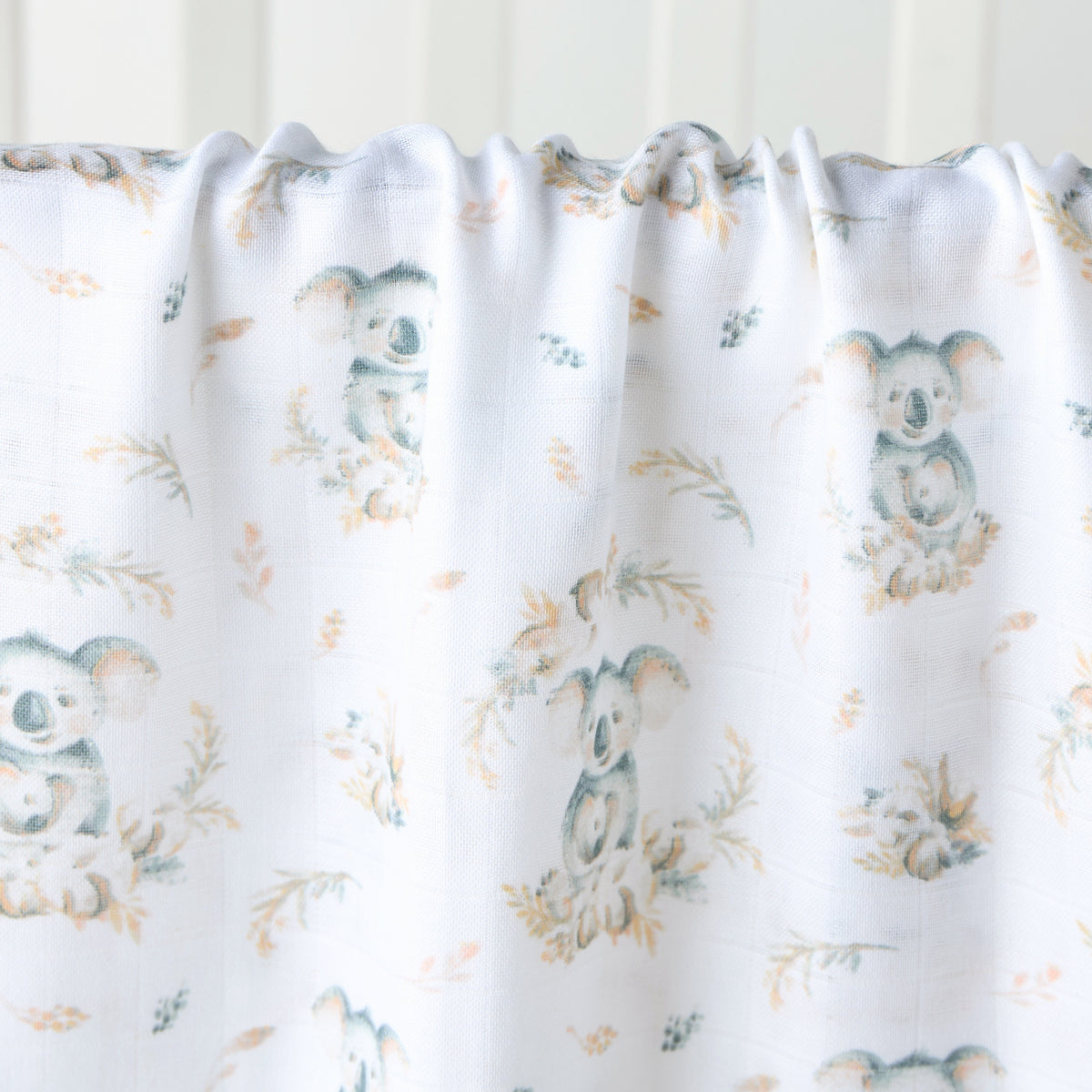 Giggles Koala Print Swaddle Blanket - 120x120 cm