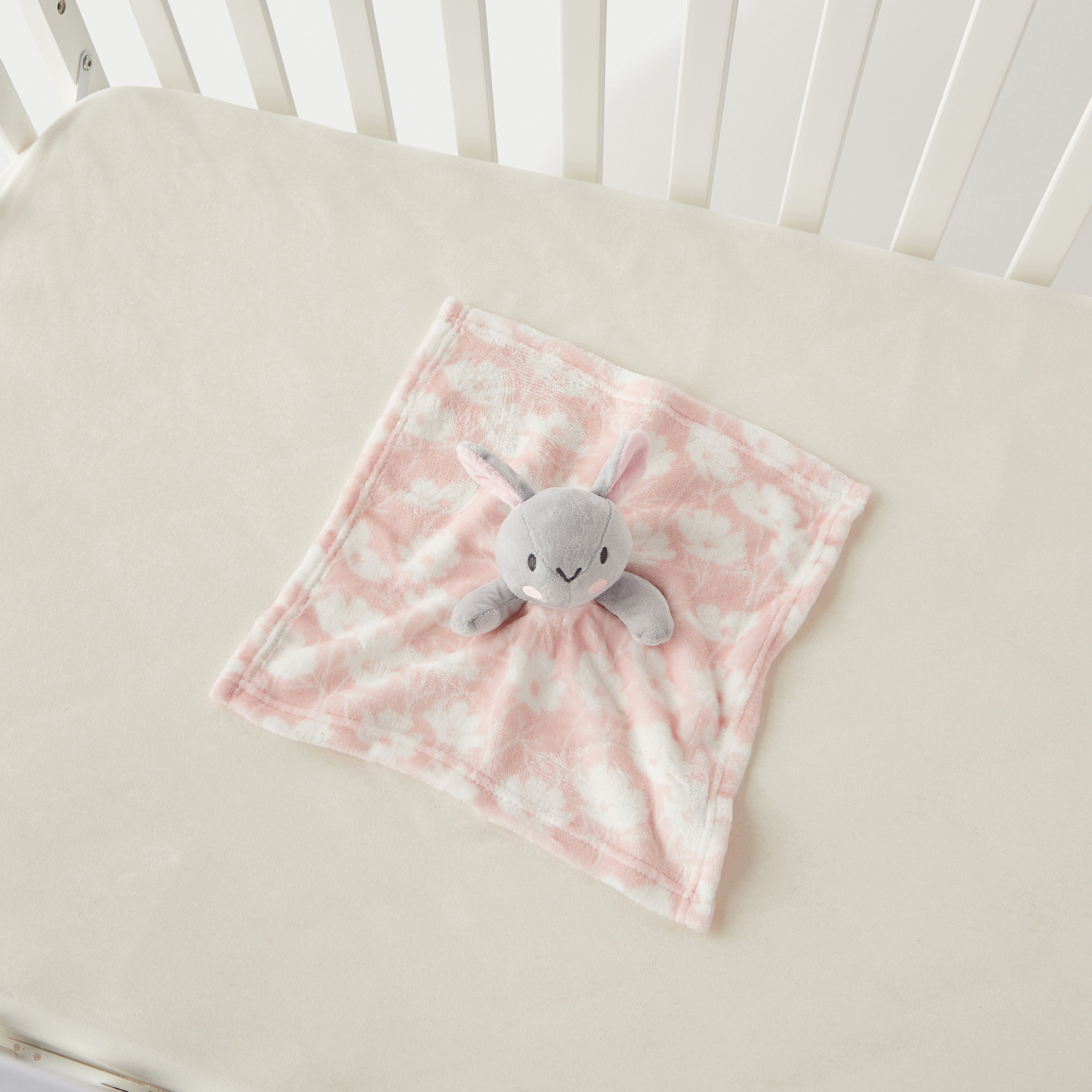 Juniors Floral Print Blanket with Soft Toy - 75x90 cm