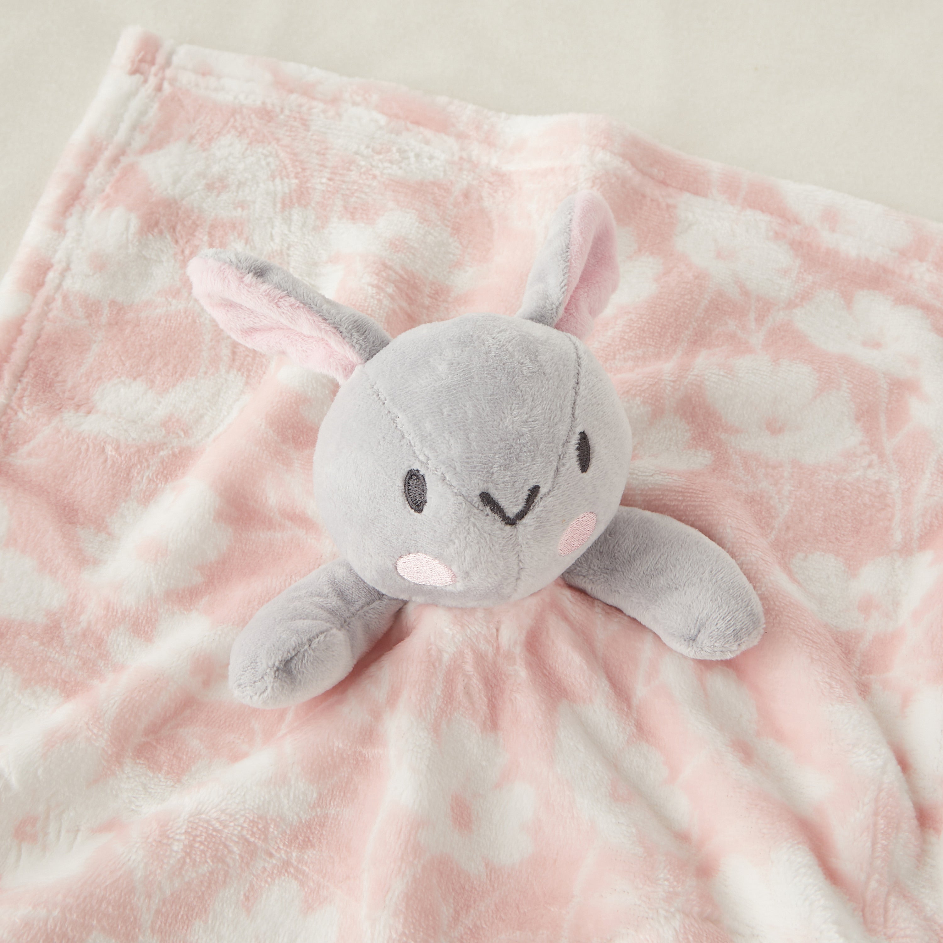 Juniors Floral Print Blanket with Soft Toy - 75x90 cm