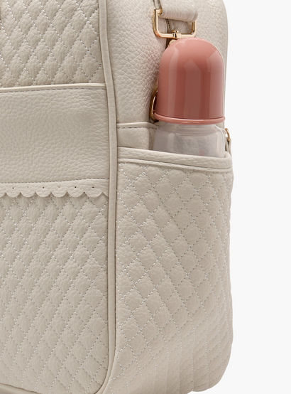 Giggles Quilted Diaper Bag with Zip Closure and Double Handle-baby-gear-diaperbags-image-10