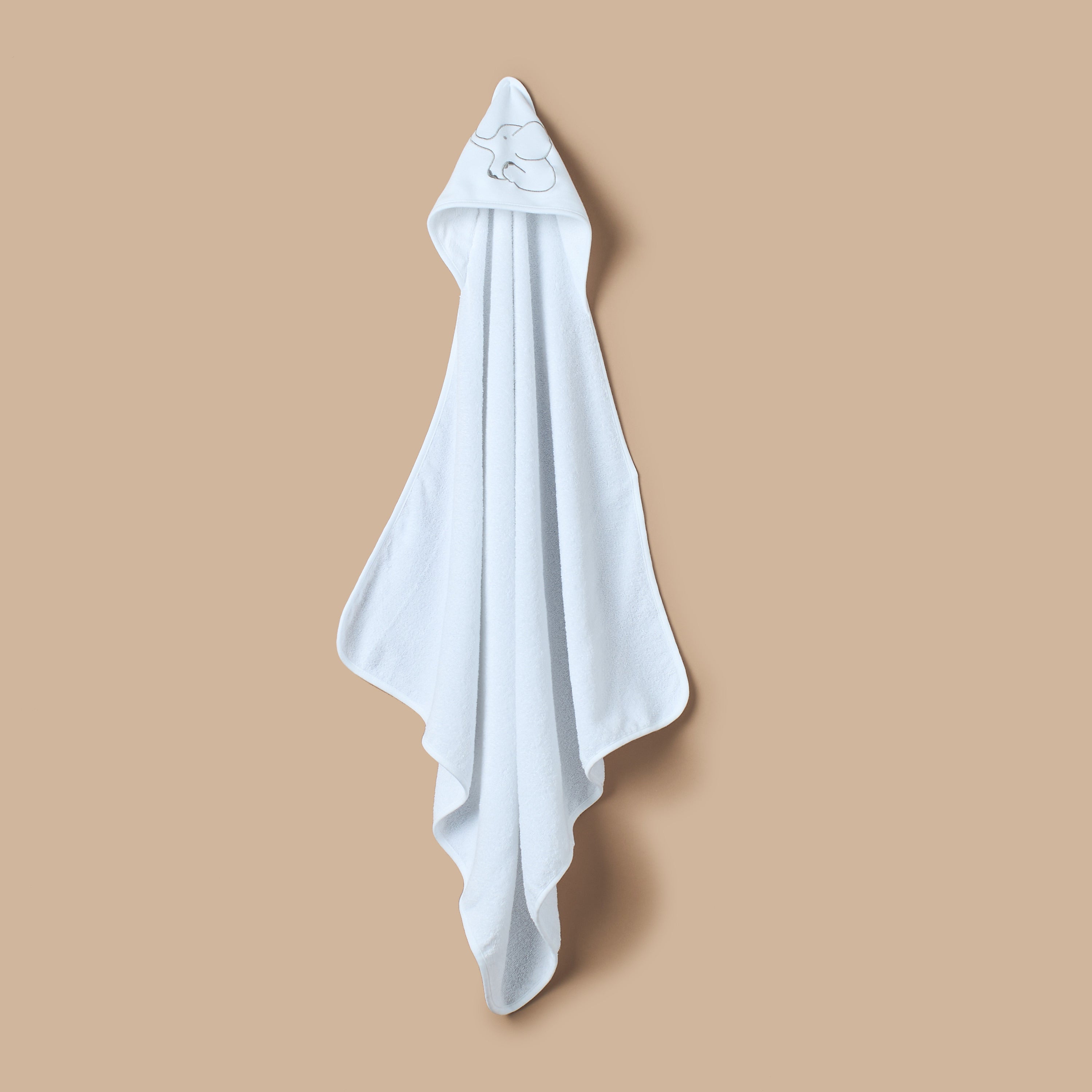Juniors 2-Piece Applique Detail Hooded Towel Set - 80x80 cm