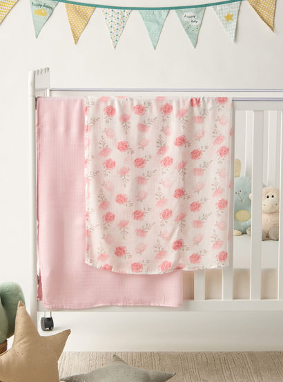 Giggles 2-Piece Assorted Muslin Swaddle Blanket Set-baby-nursery-blanketsandswaddles-swaddlesandsleepingbags-image-1