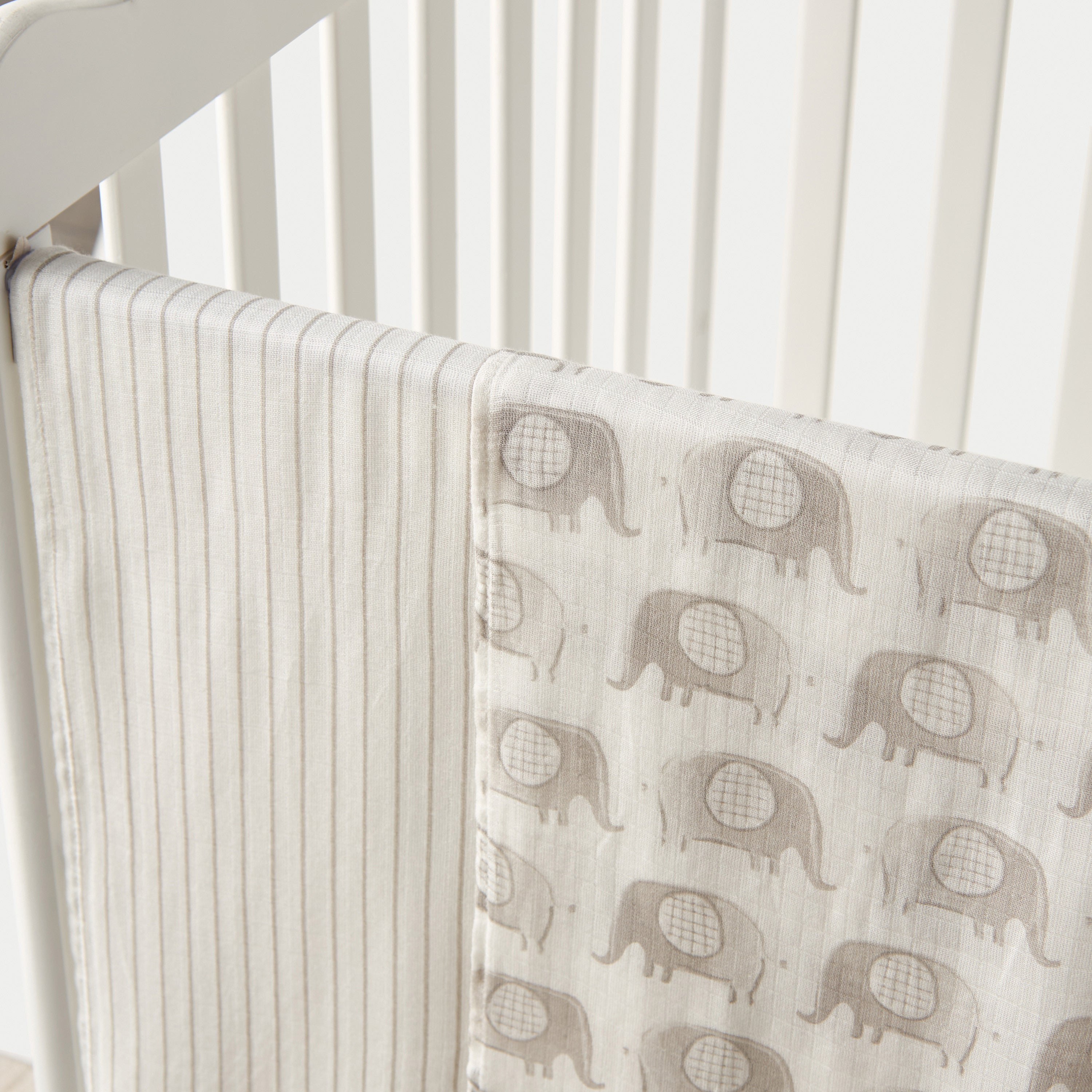 Giggles Printed Muslin Swaddle Blanket - Set of 2