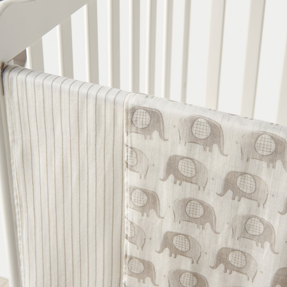 Giggles Printed Muslin Swaddle Blanket - Set of 2