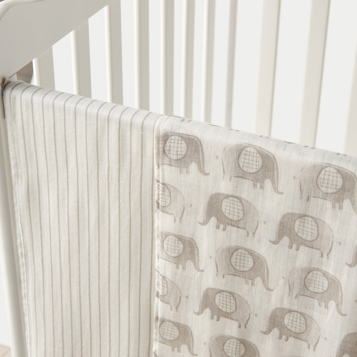 Giggles Printed Muslin Swaddle Blanket - Set of 2