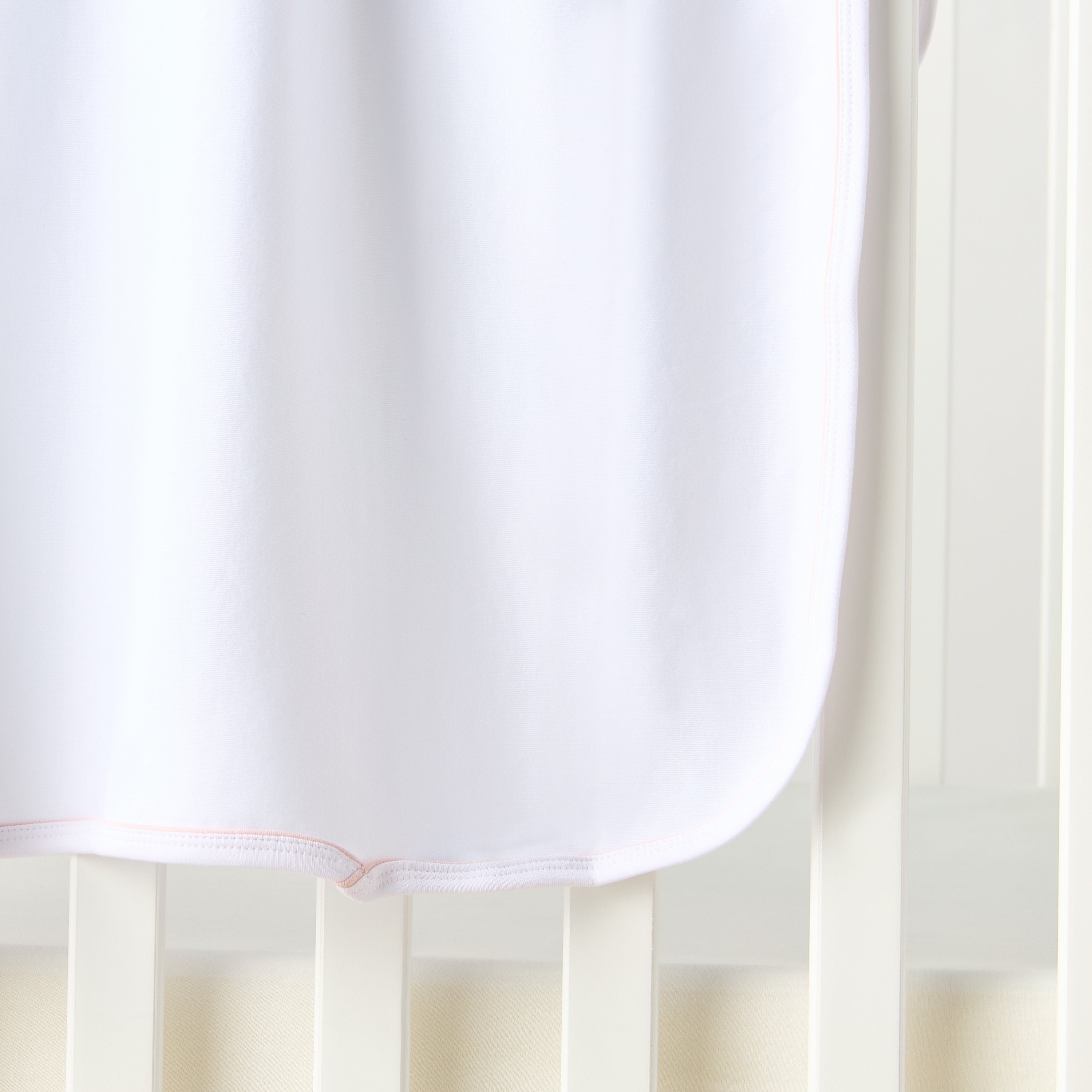 Juniors Solid Receiving Blanket with Piping - 80x80 cm