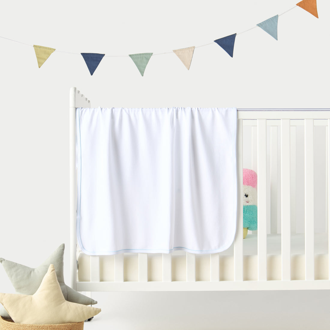 Juniors Solid Receiving Blanket - 80x80 cm - HomeBabyNurseryBlankets & SwaddlesReceiving Blankets