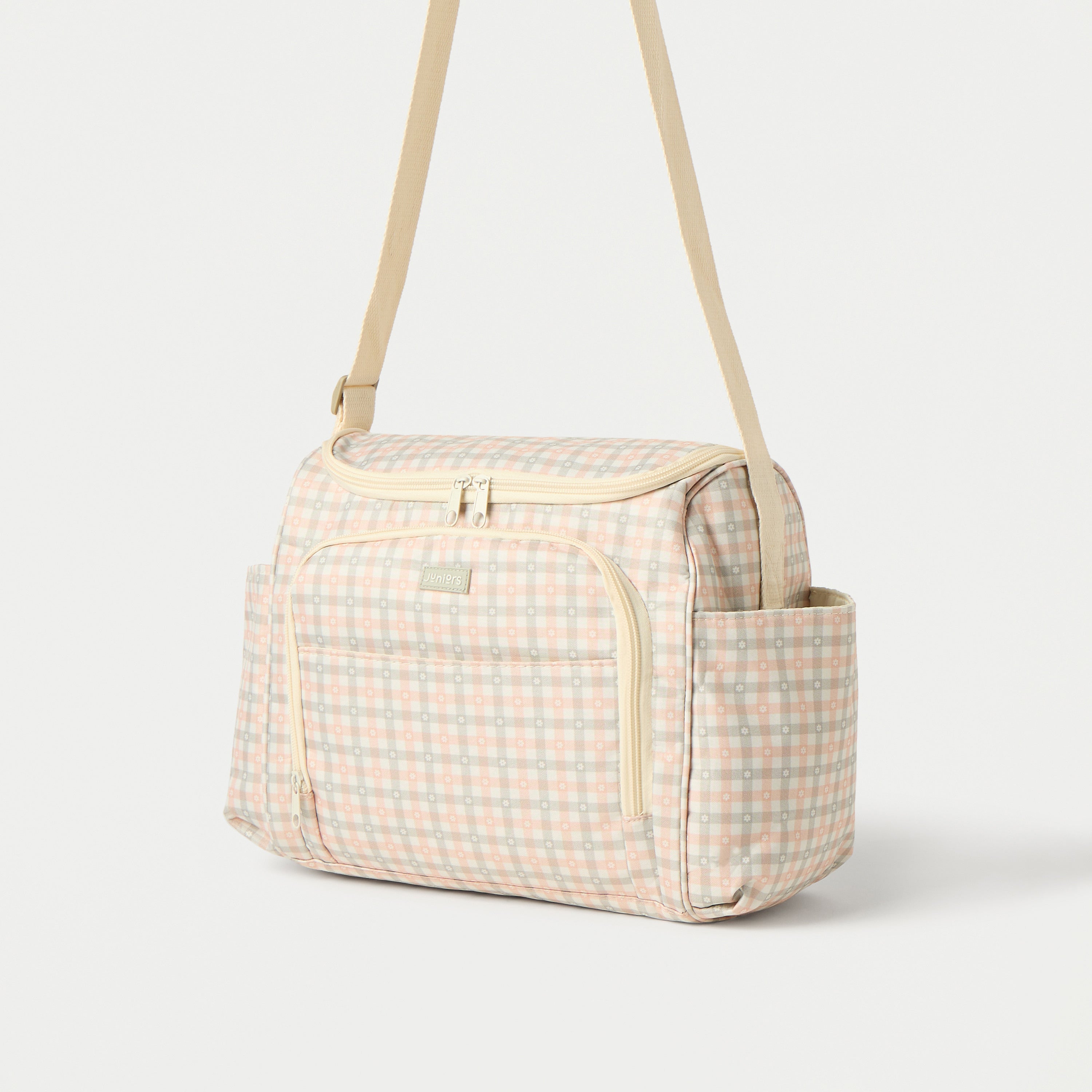 Juniors Printed Diaper Bag with Zip Closure
