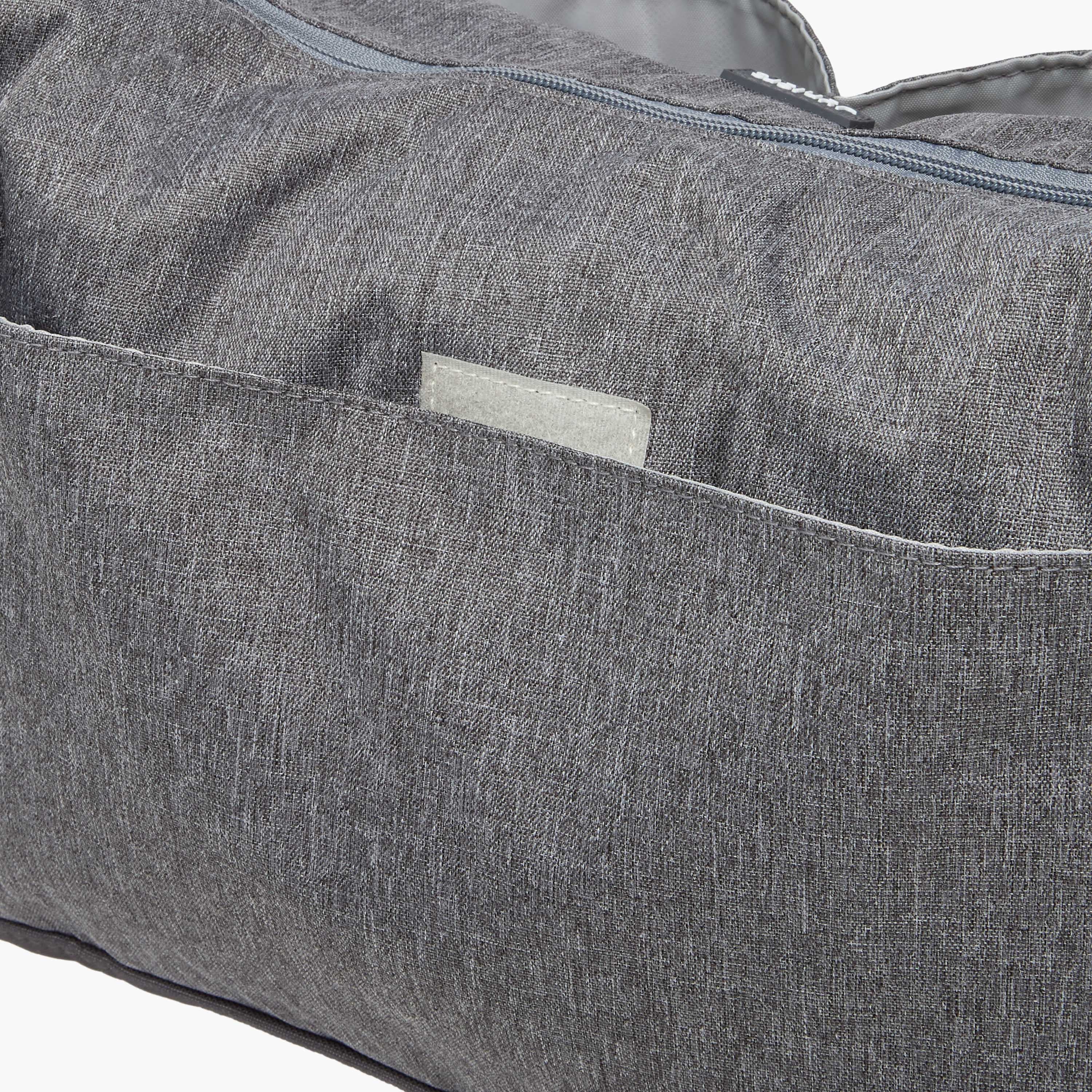 Juniors Textured Diaper Bag with Zip Closure