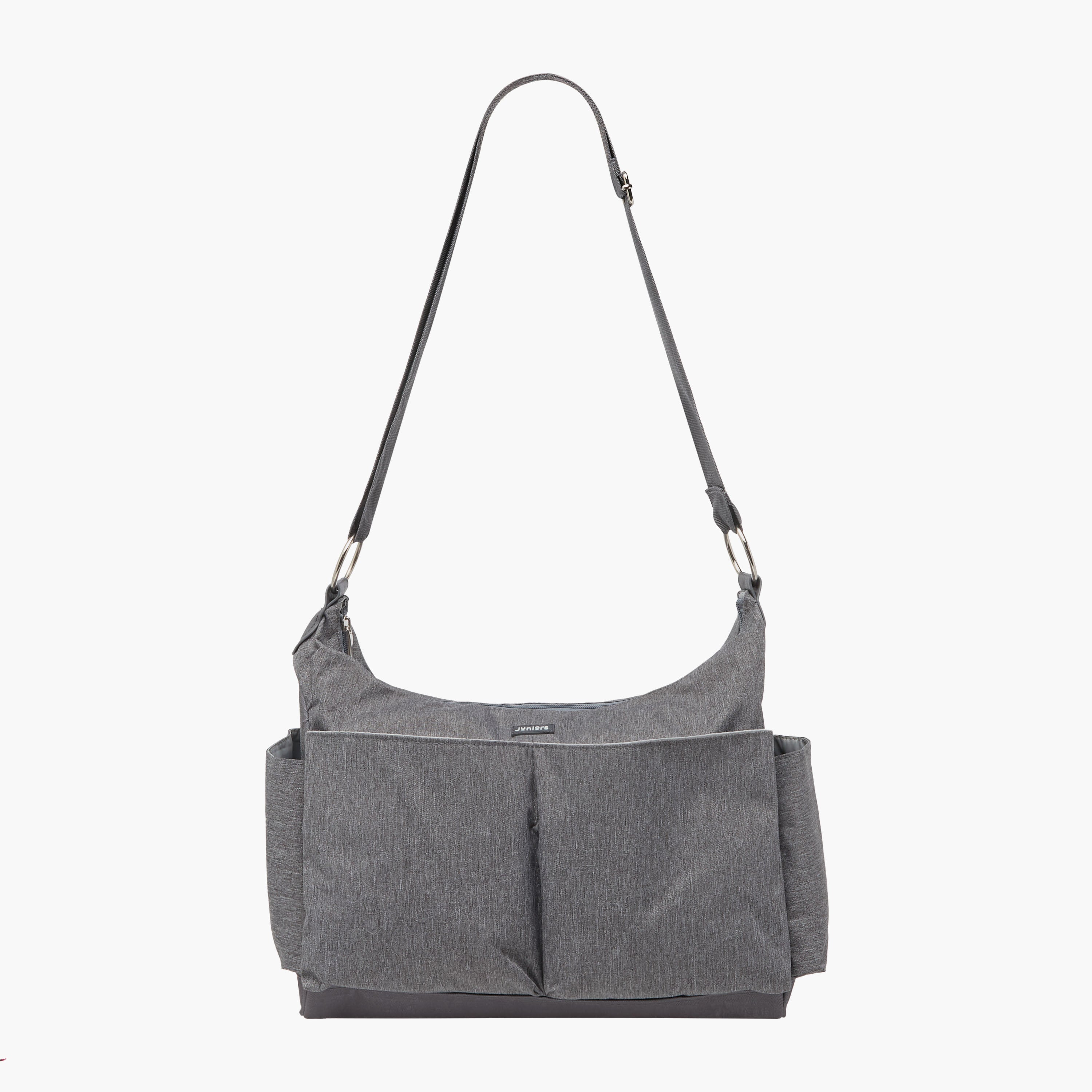 Juniors Textured Diaper Bag with Zip Closure