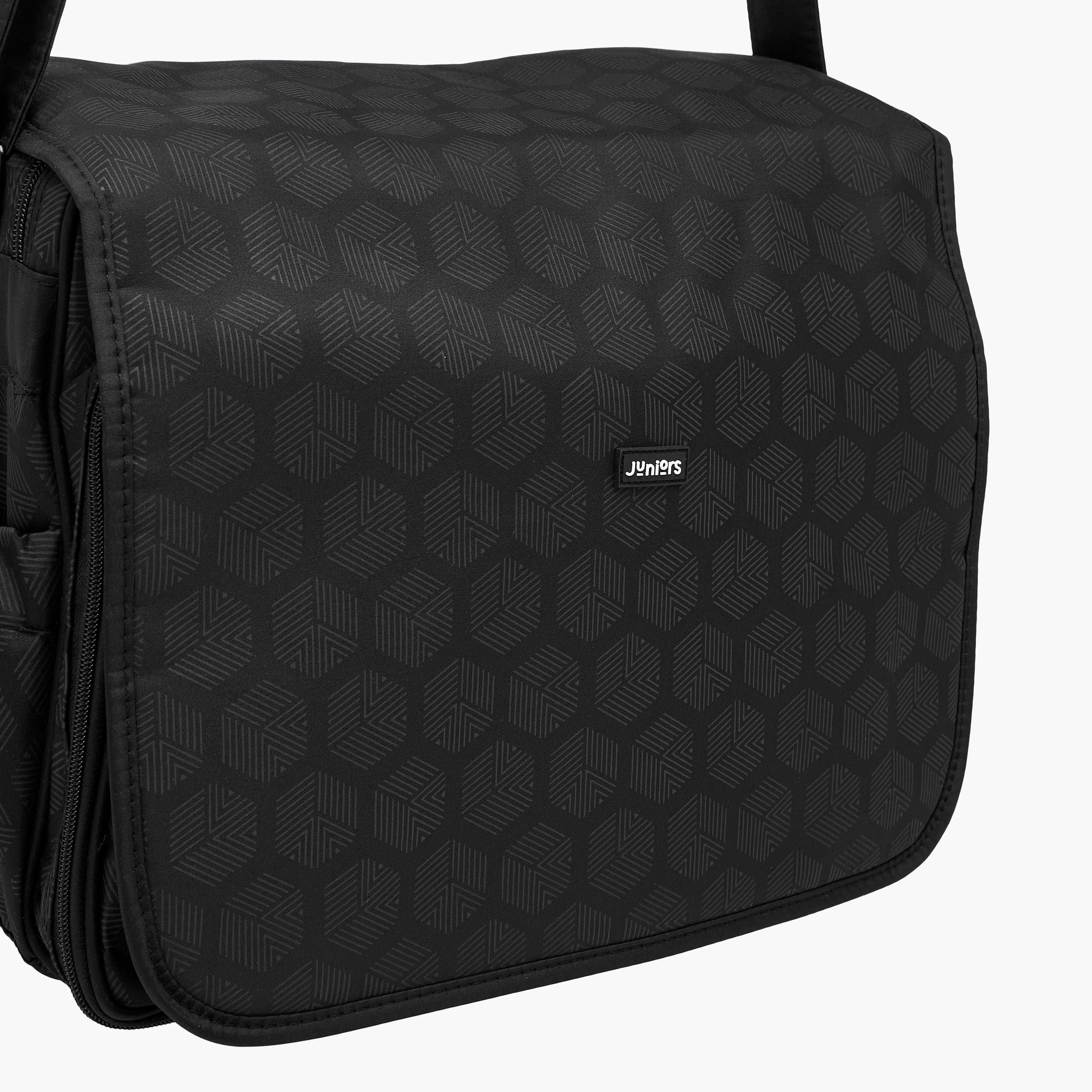 Juniors Printed Diaper Bag with Adjustable Strap