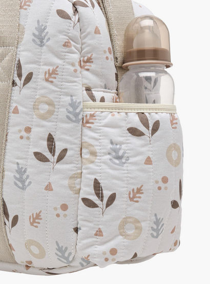 Giggles Printed Diaper Bag with Zip Closure and Top Handles-baby-gear-diaperbags-image-9