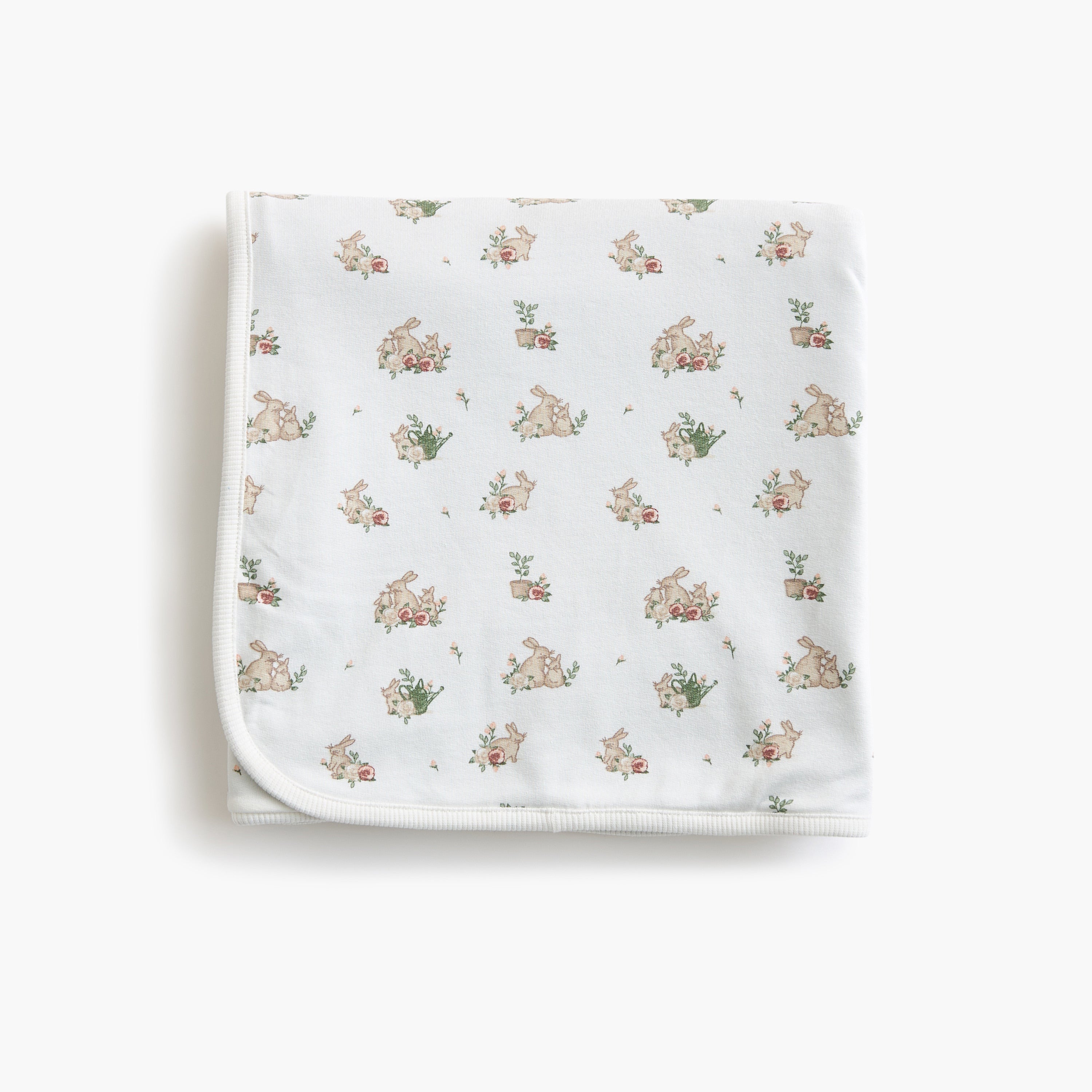 Juniors Bunny Print Receiving Blanket - 70x70 cm