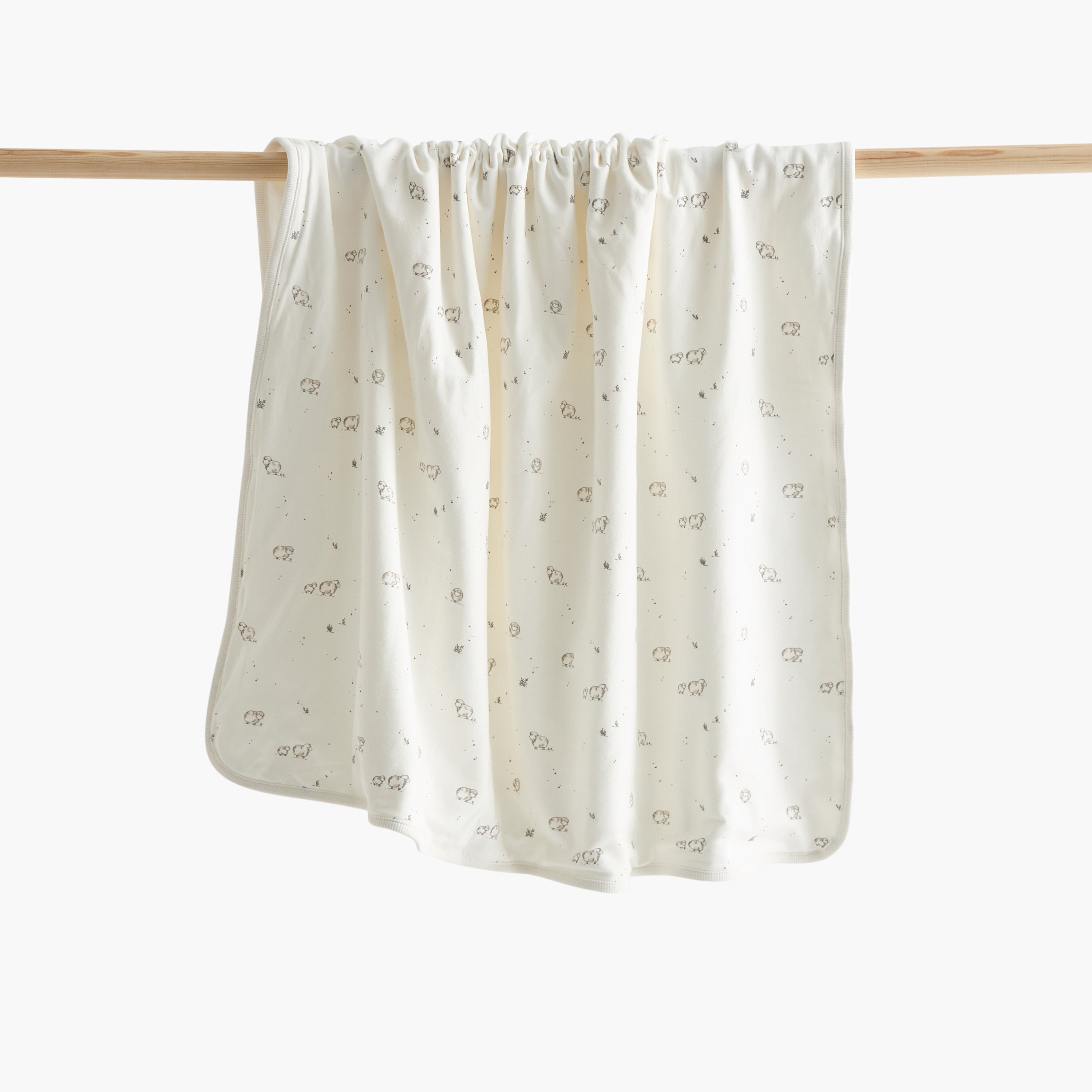 Juniors Sheep Print Receiving Blanket - 70x70 cm - HomeBabyNurseryBlankets & SwaddlesReceiving Blankets