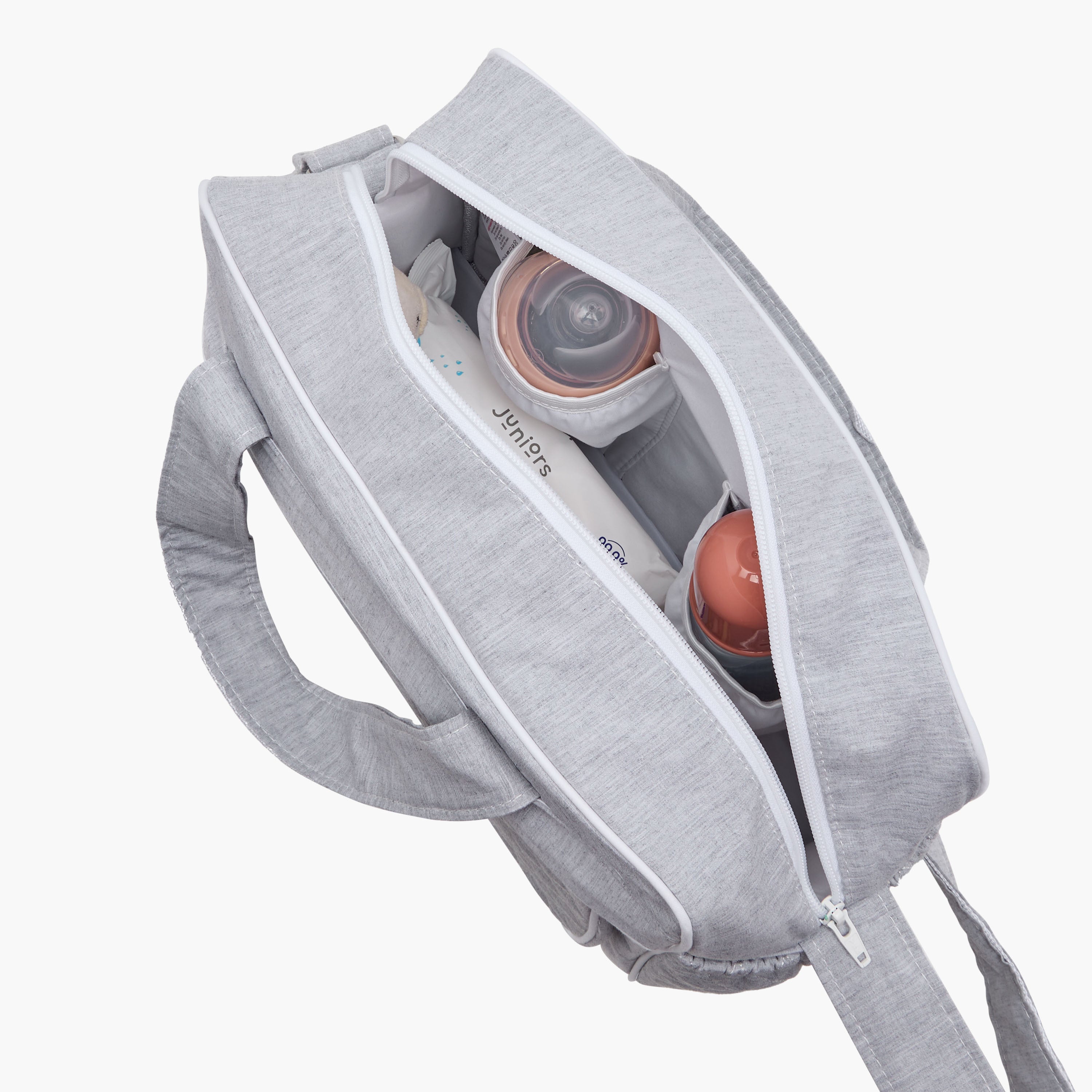 Giggles Textured Diaper Bag with Double Handles