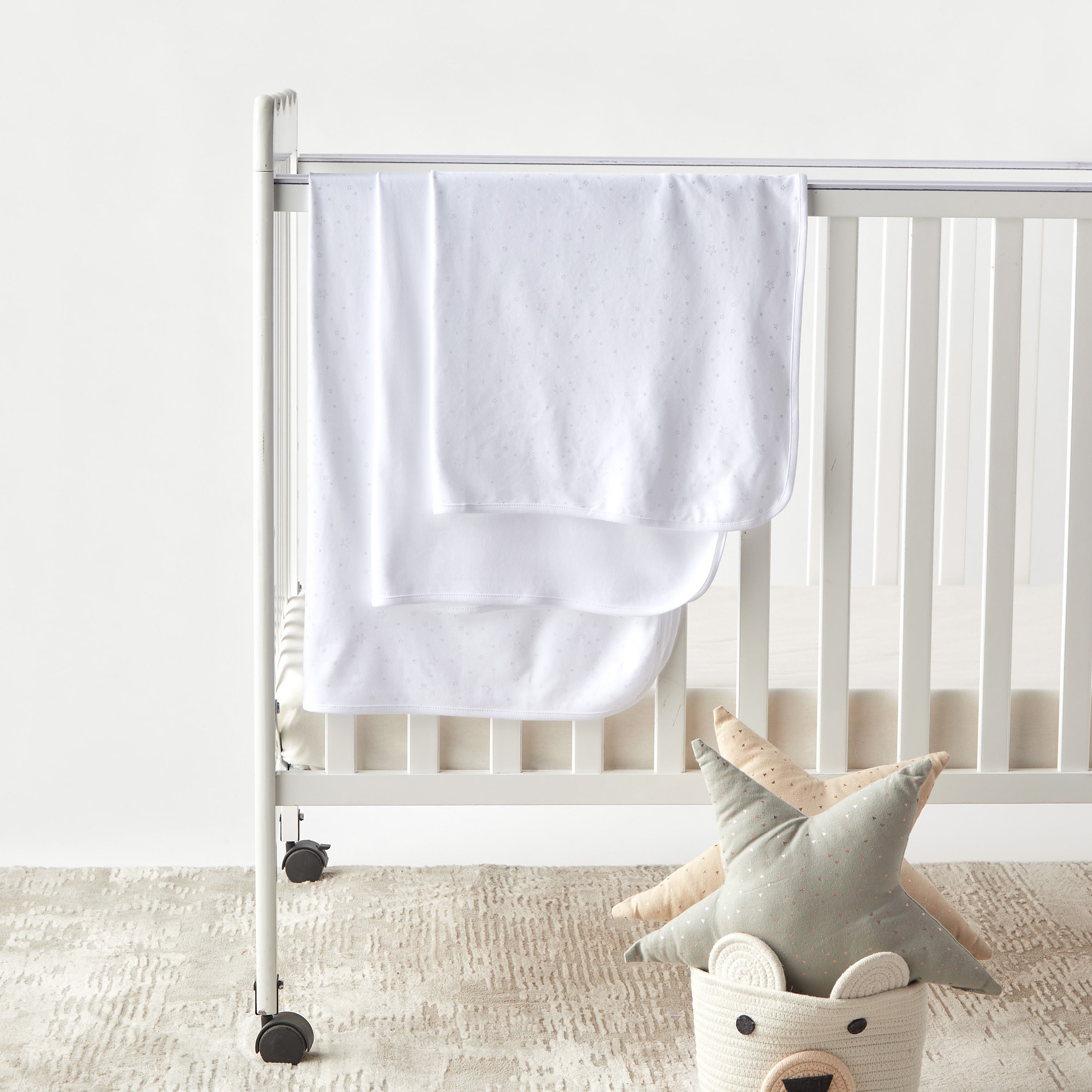 Juniors Printed 3-Piece Receiving Blanket Set - 80x80 cm - HomeBabyNurseryBlankets & SwaddlesReceiving Blankets