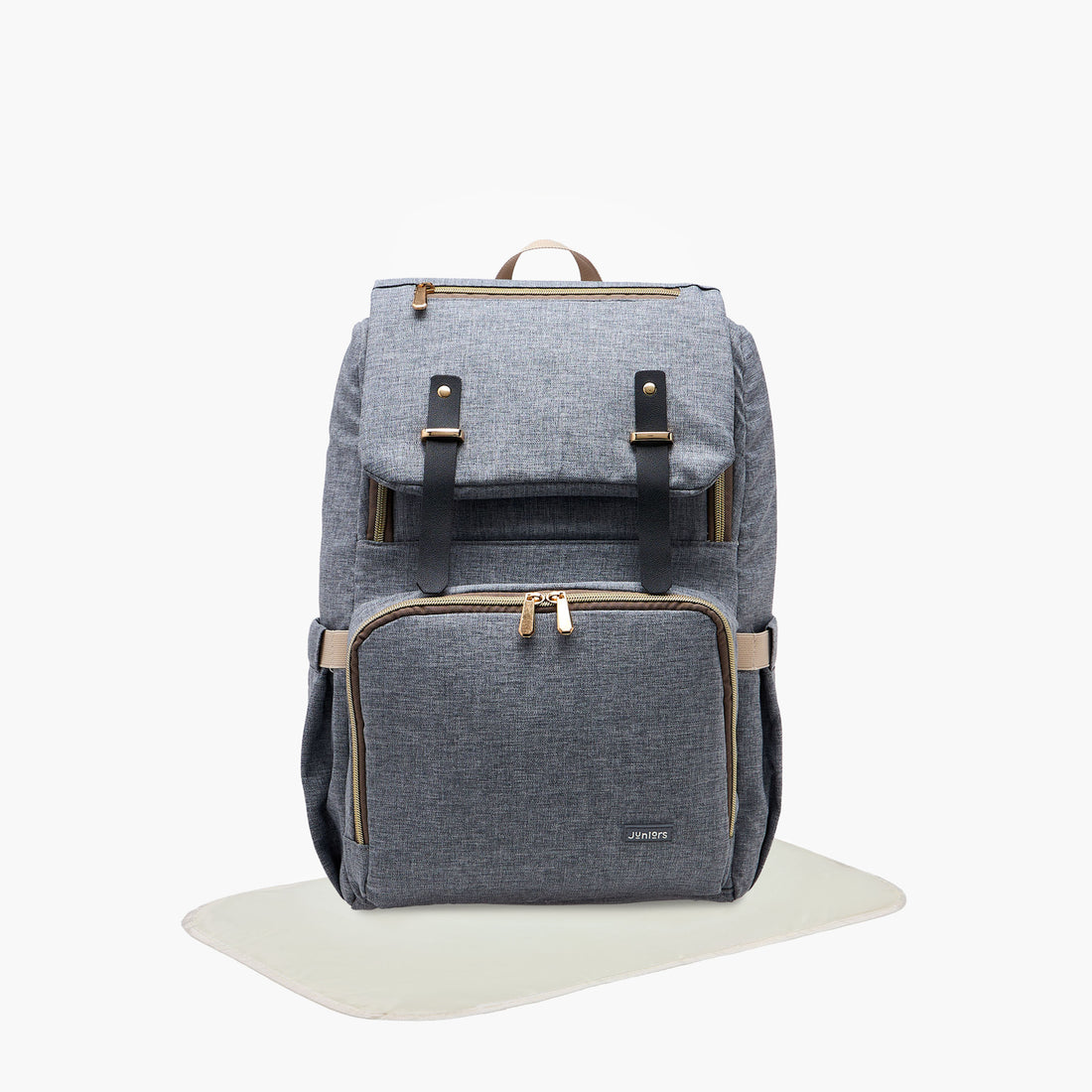 Juniors Solid Diaper Backpack with Adjustable Straps and Handle - HomeBabyDiaperingDiaper Bags