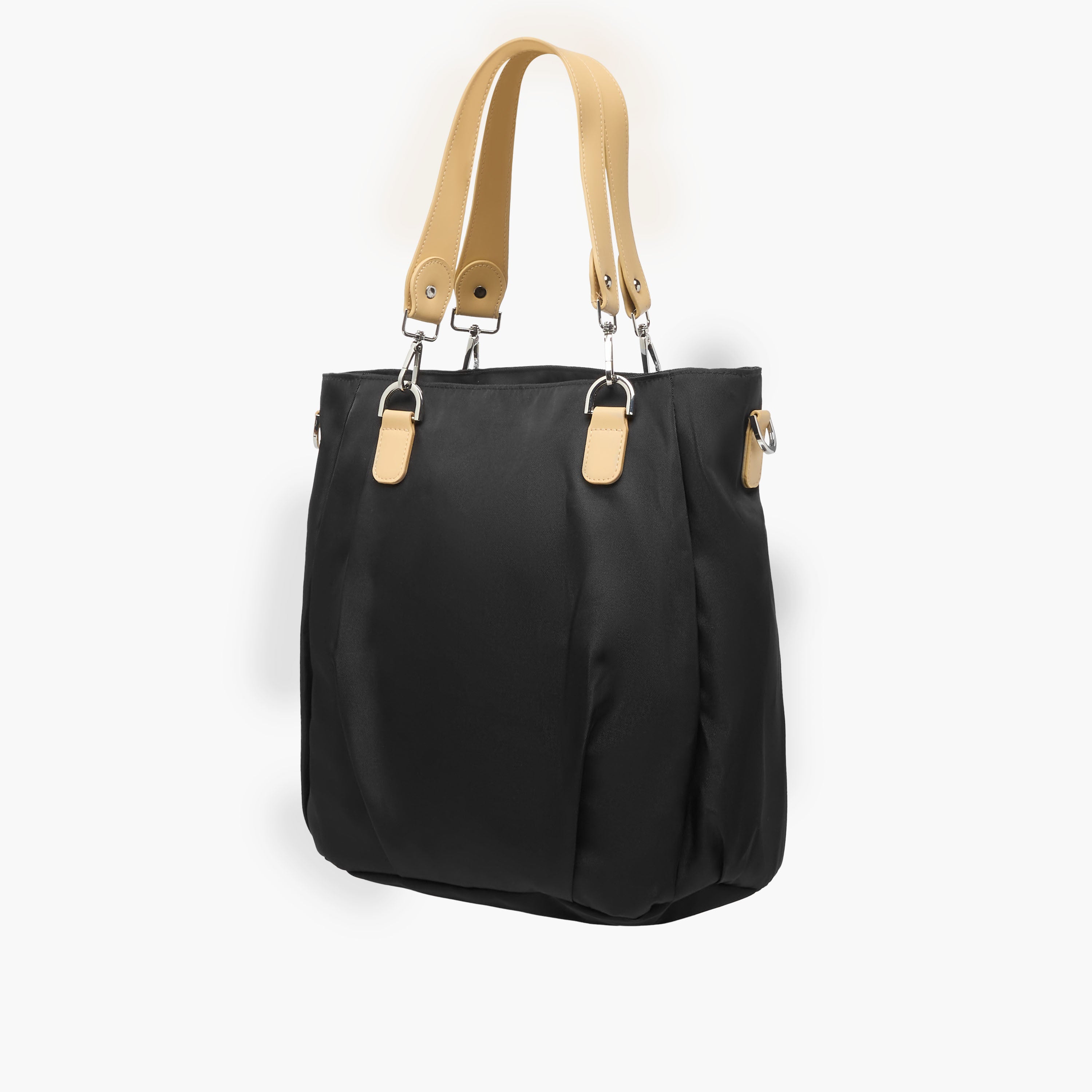 Juniors Solid Diaper Bag with Double Handle and Zip Closure