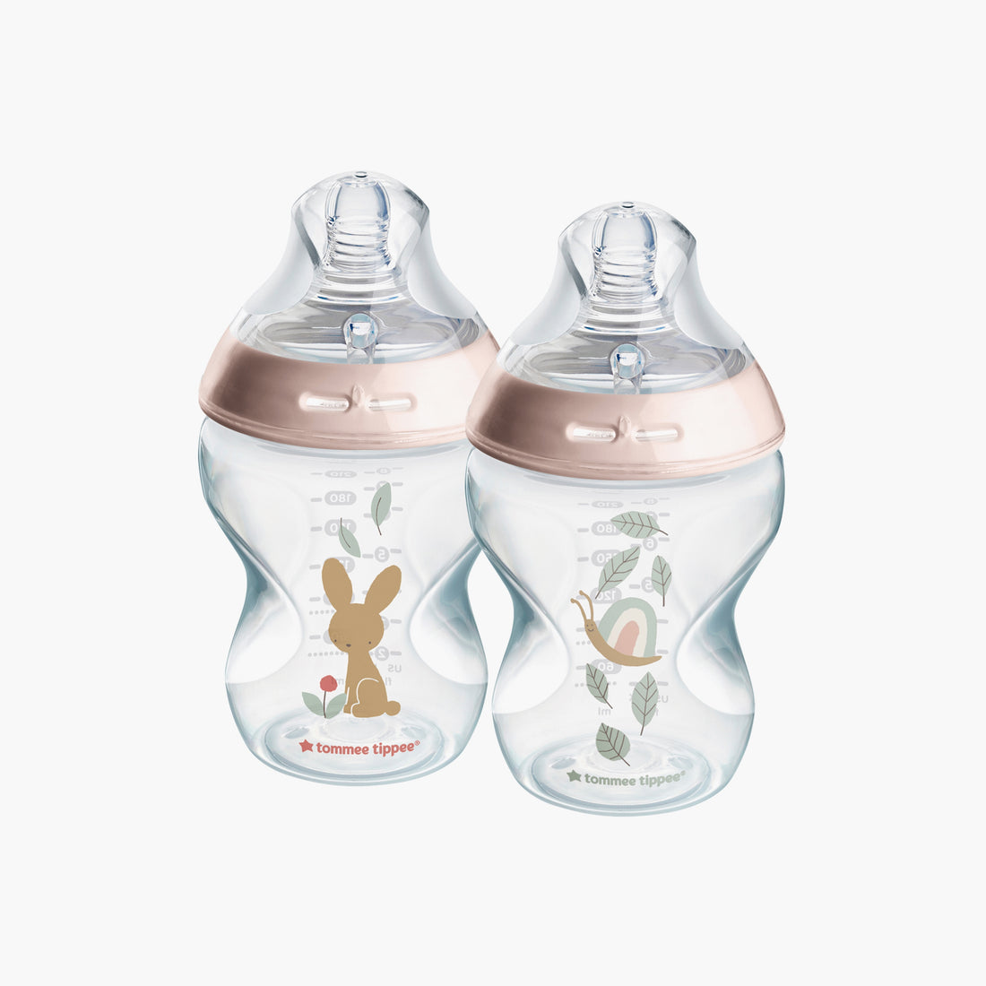 Tommee Tippee 2-Piece Closer to Nature Feeding Bottles - 260 ml - HomeBabyFeedingFeeding BottlesBottles & Teats