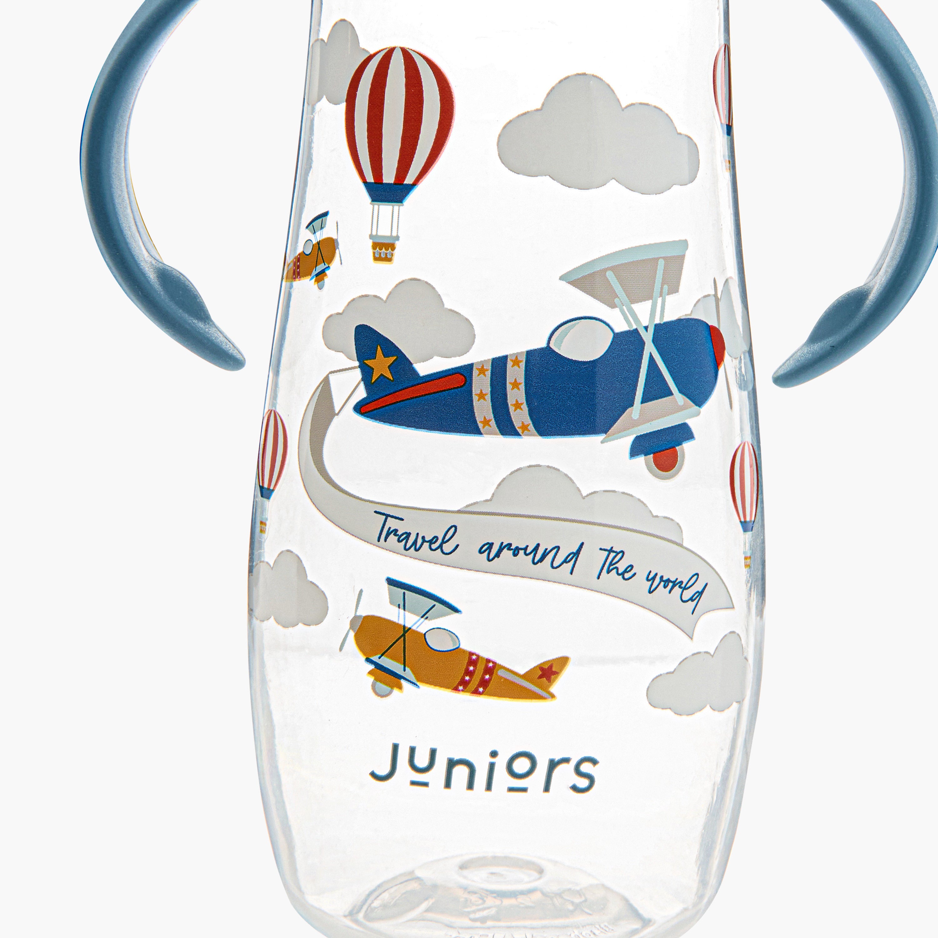 Juniors Printed Feeding Bottle with Handle - 300 ml