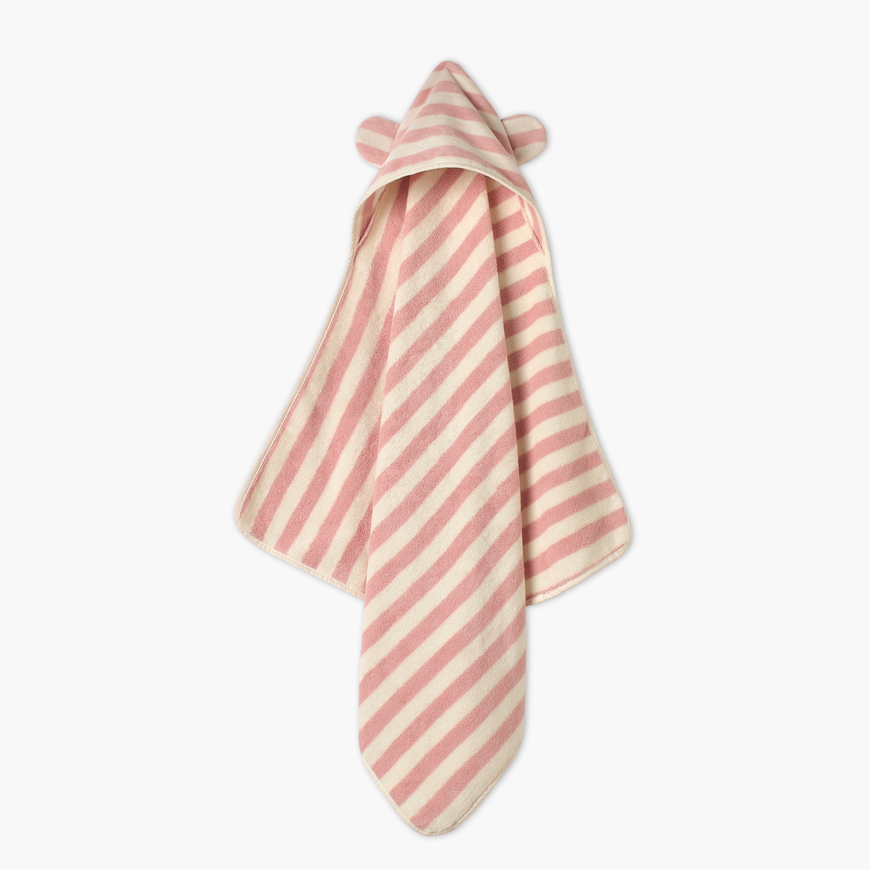 Giggles Striped Hooded Towel - 75x75 cm - HomeBabyBath & CareTowels