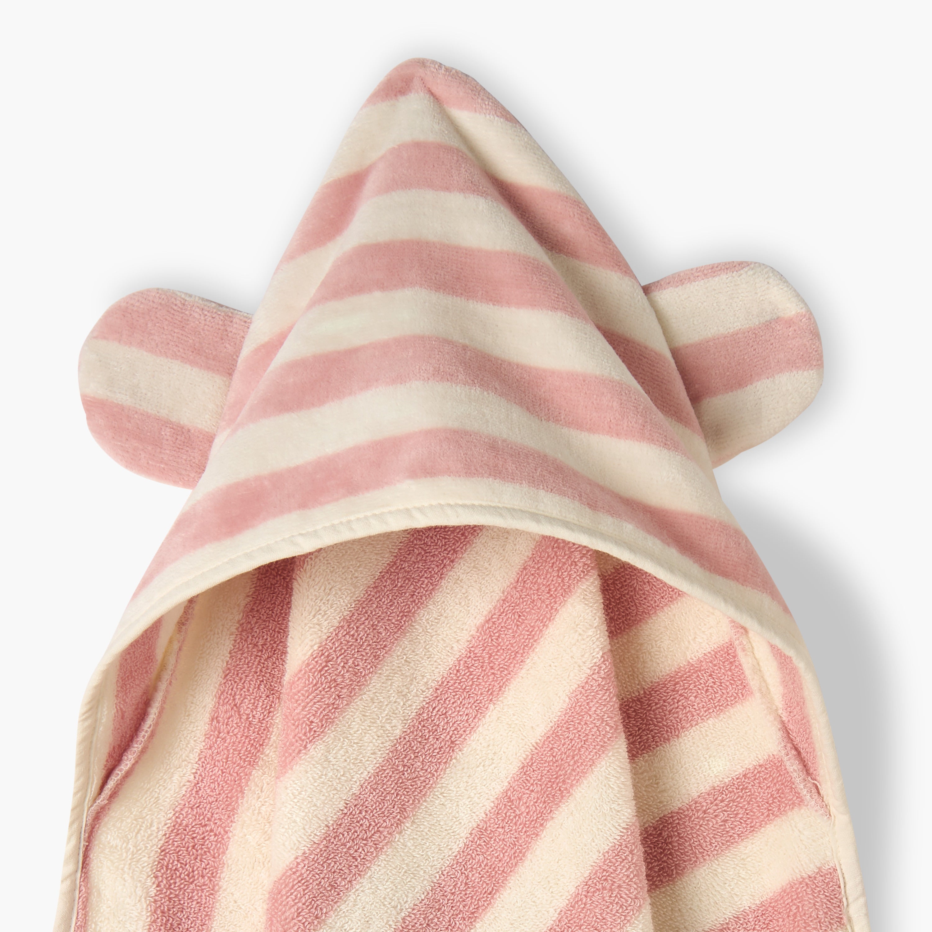 Giggles Striped Hooded Towel - 75x75 cm