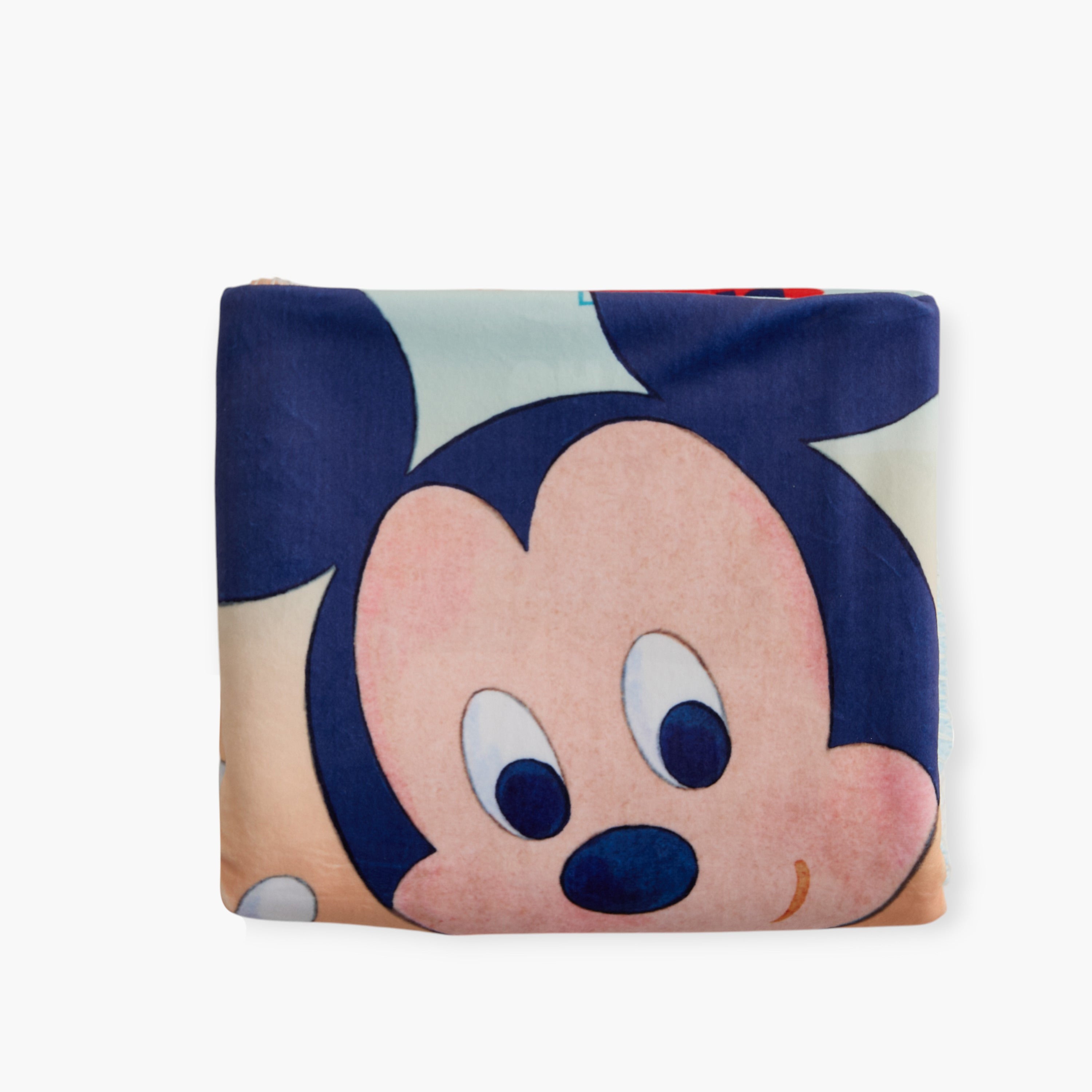 Disney Mickey Mouse Print Raschel Blanket - 80x100 cm