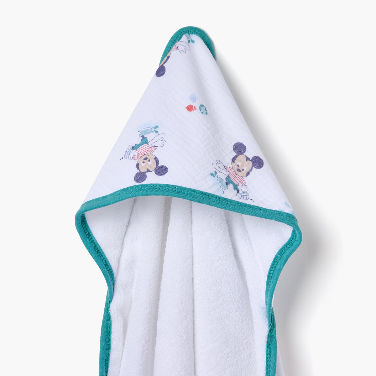 Disney Mickey Mouse Print Hooded Towel - 75x75 cm