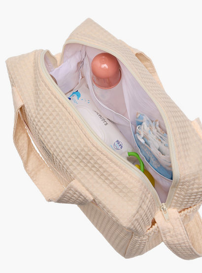Giggles Pique Textured Diaper Bag with Zip Closure-baby-gear-diaperbags-image-14