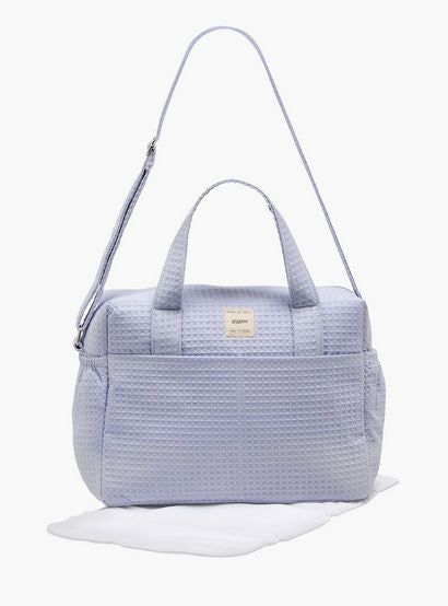 Giggles Pique Textured Diaper Bag with Zip Closure-baby-gear-diaperbags-image-1