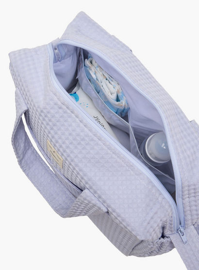 Giggles Pique Textured Diaper Bag with Zip Closure-baby-gear-diaperbags-image-6