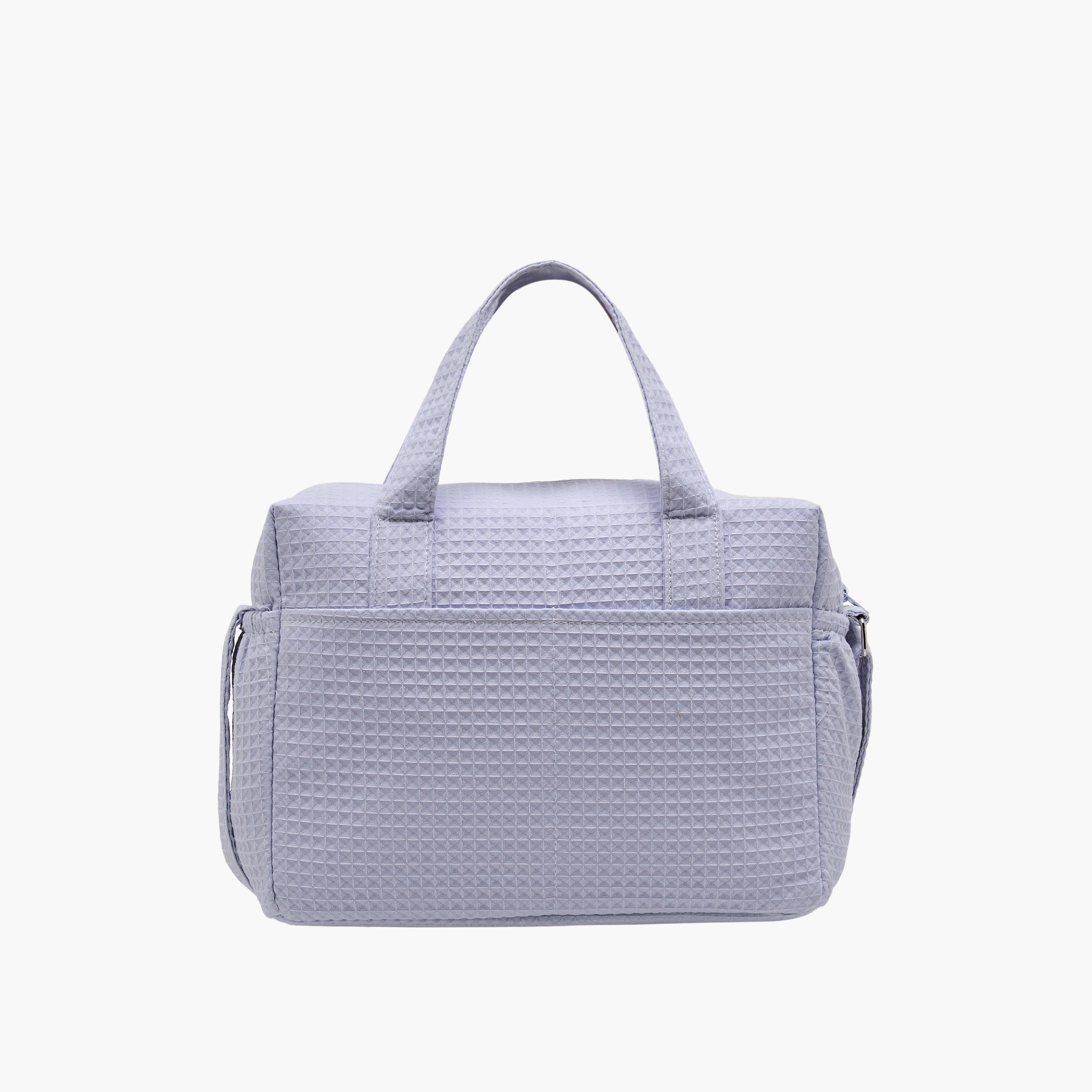 Giggles Pique Textured Diaper Bag with Zip Closure