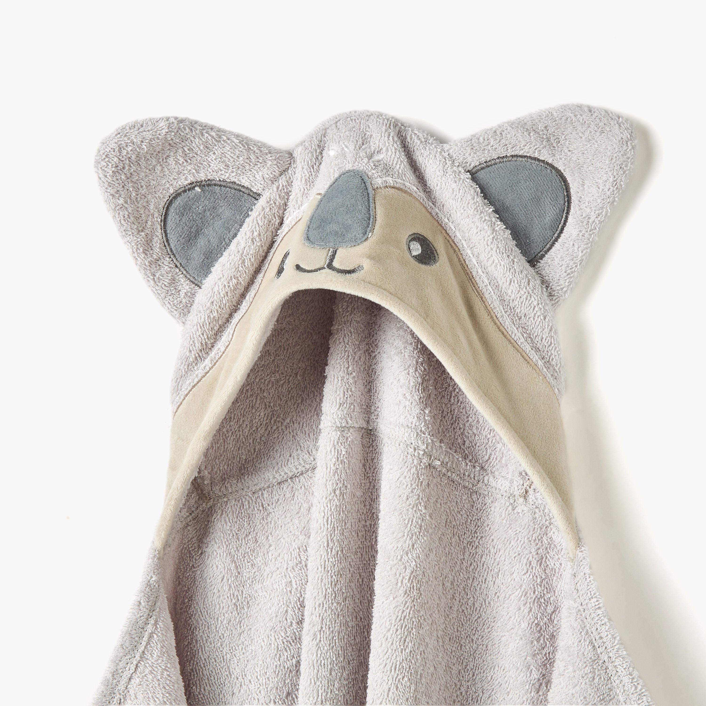Juniors Koala Applique Hooded Towel - 76x76 cm
