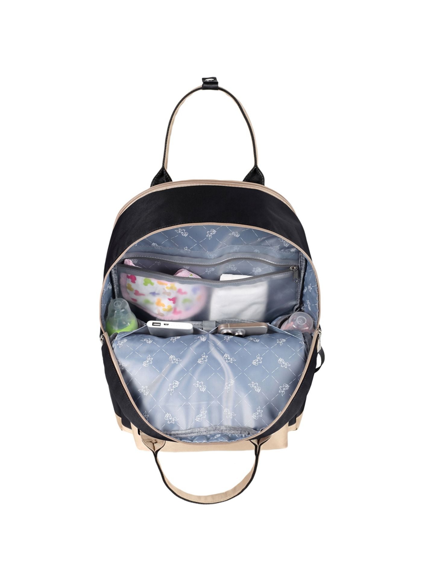 Little Story Kenzie Travel Diaper Backpack with Insulated Bottle Pocket-baby-gear-diaperbags-image-11