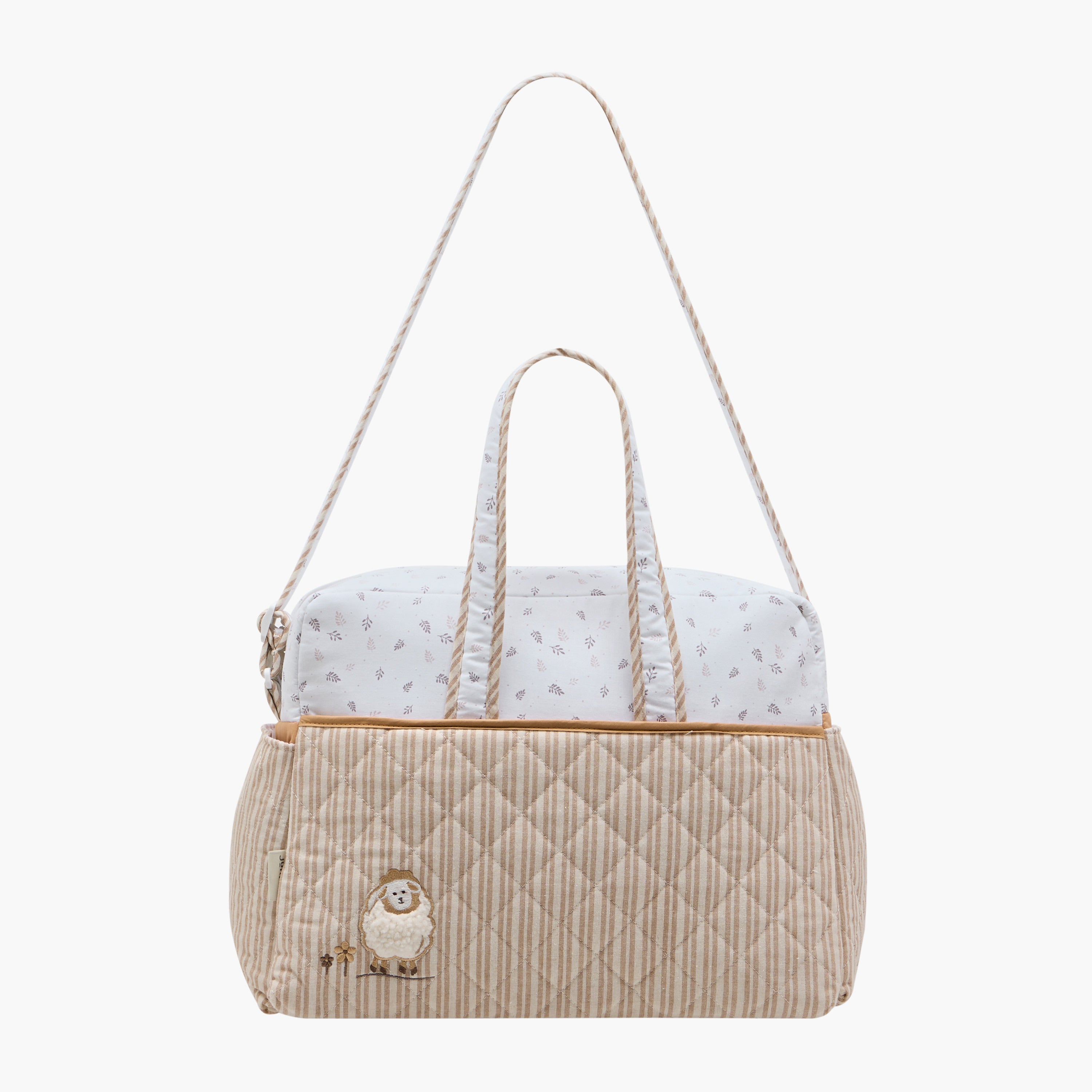 Juniors Quilted Diaper Bag with Zip Closure