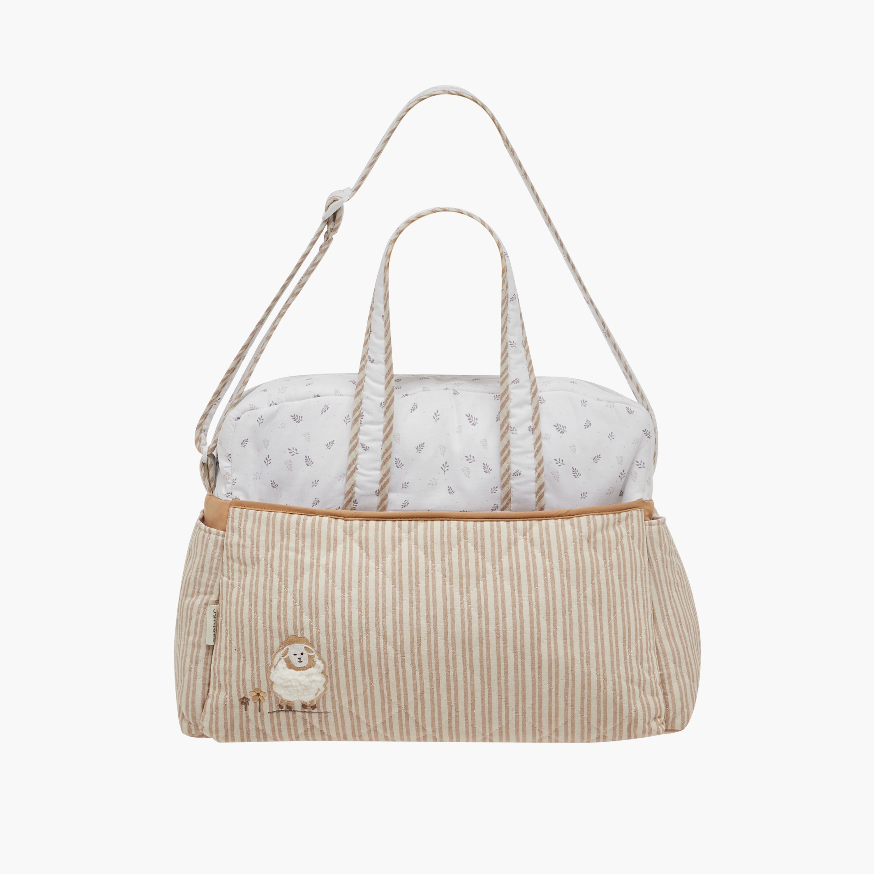 Juniors Quilted Diaper Bag with Zip Closure
