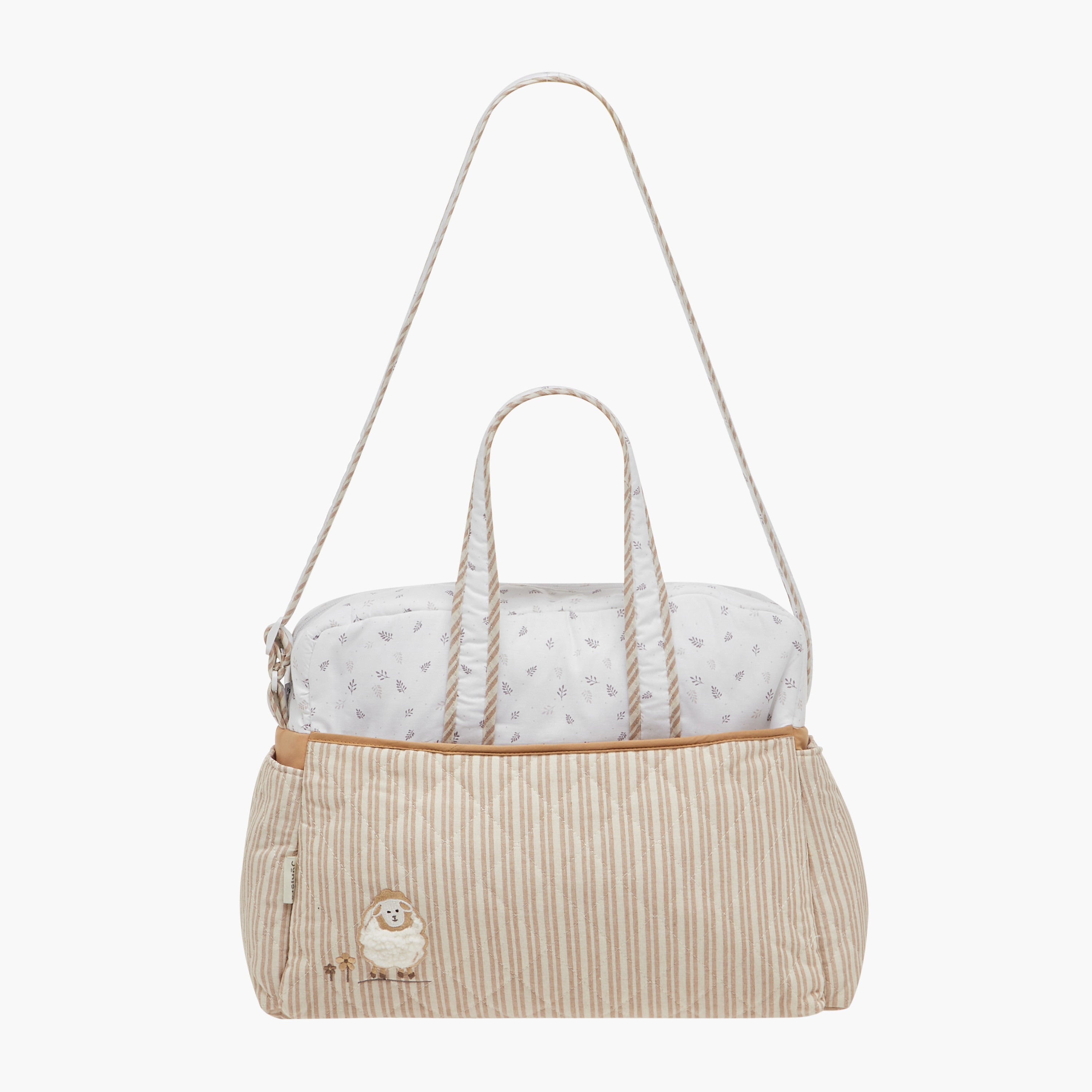 Juniors Quilted Diaper Bag with Zip Closure