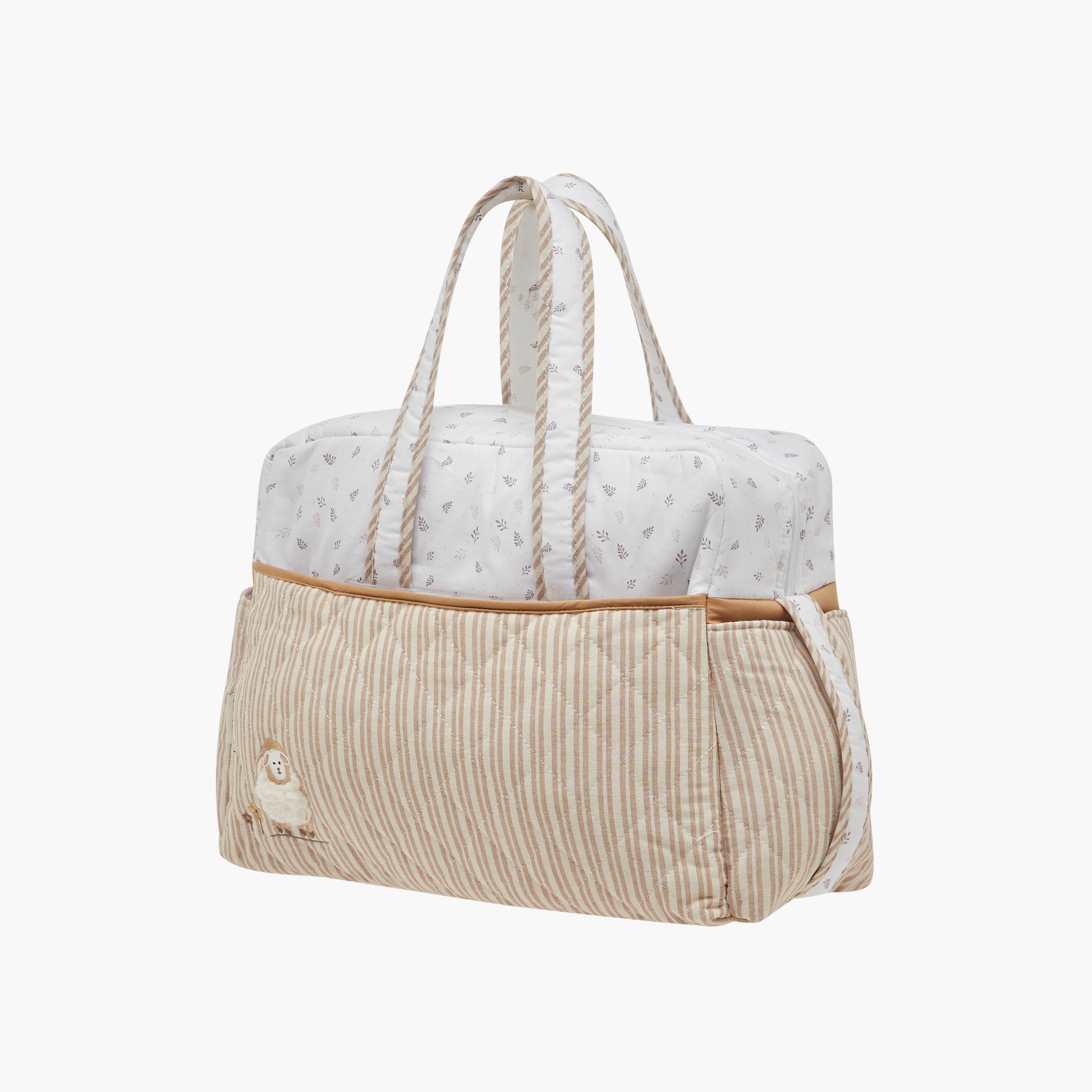 Juniors Quilted Diaper Bag with Zip Closure