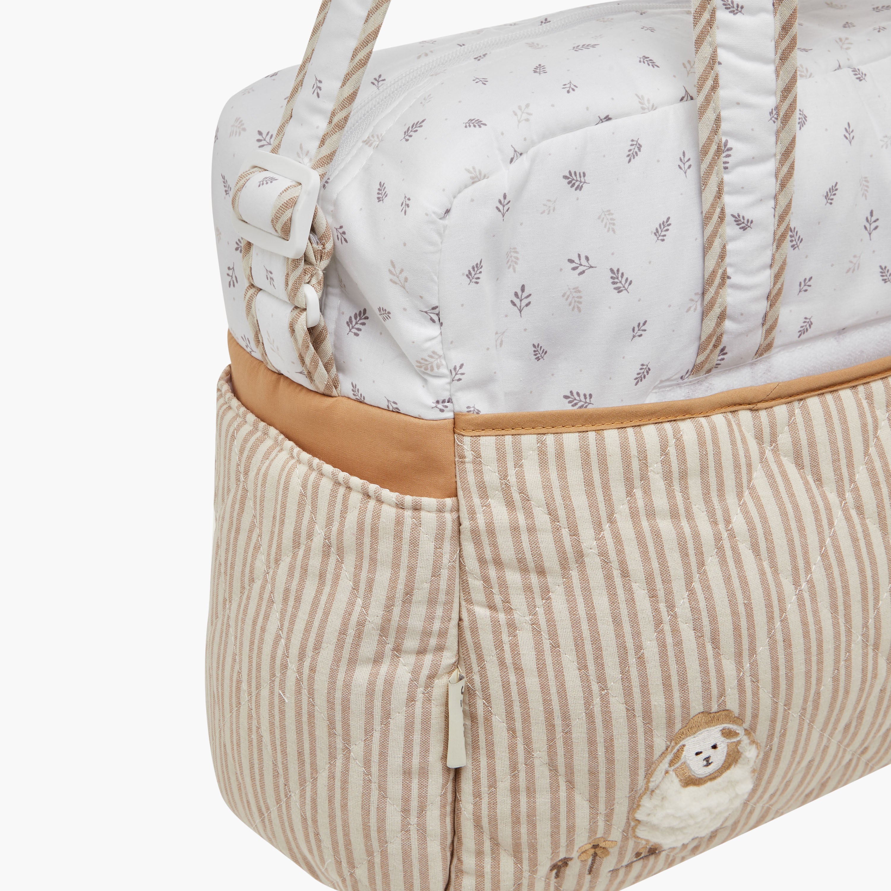 Juniors Quilted Diaper Bag with Zip Closure