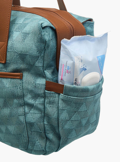 Giggles Denim Diaper Bag with Double Handle and Zip Closure-baby-gear-diaperbags-image-9