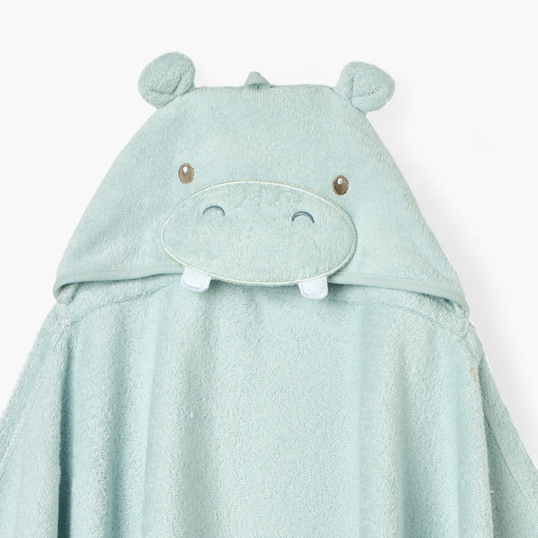 Juniors Hippo Applique Hooded Towel - 68x94 cm