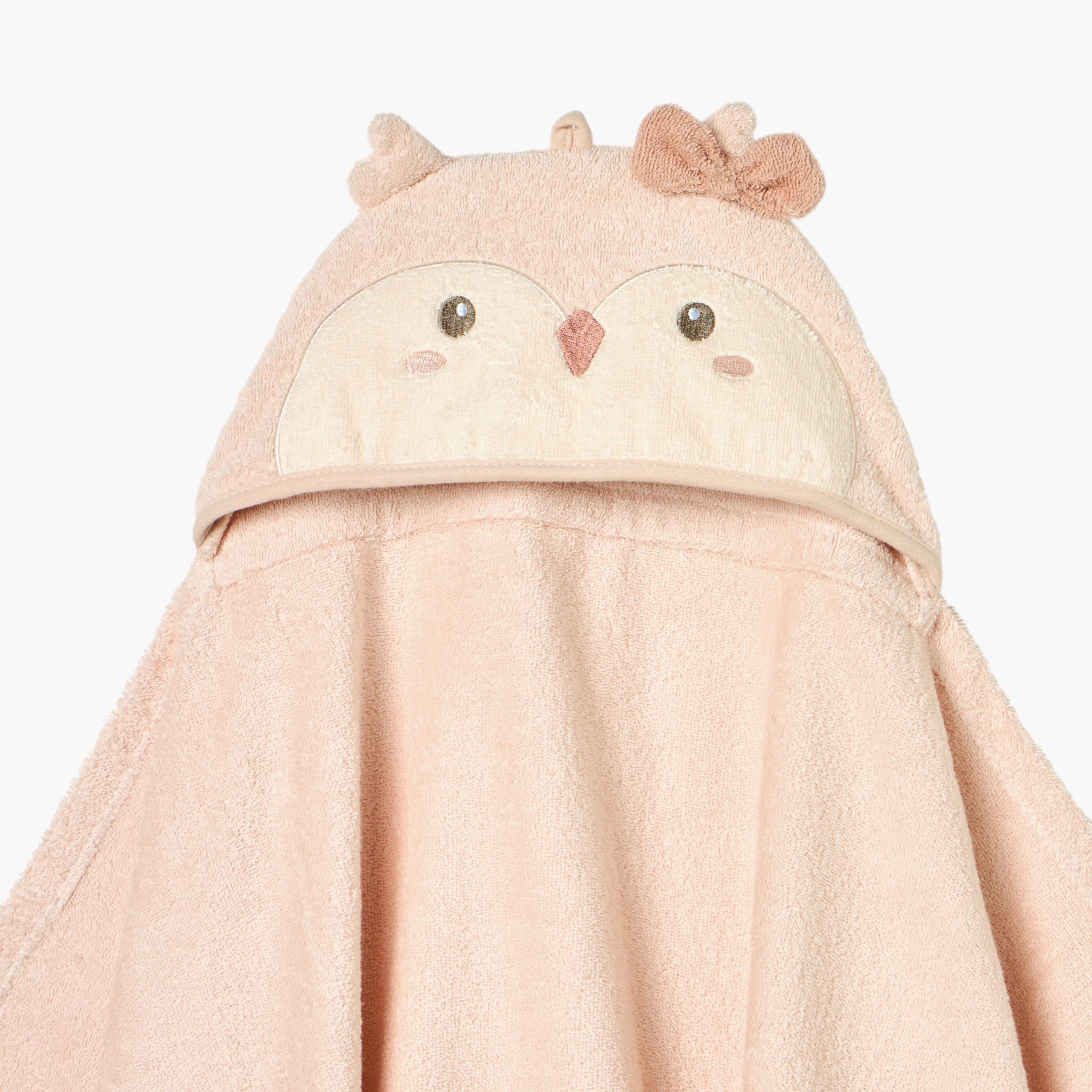 Juniors Owl Applique Hooded Towel - 68x94 cm