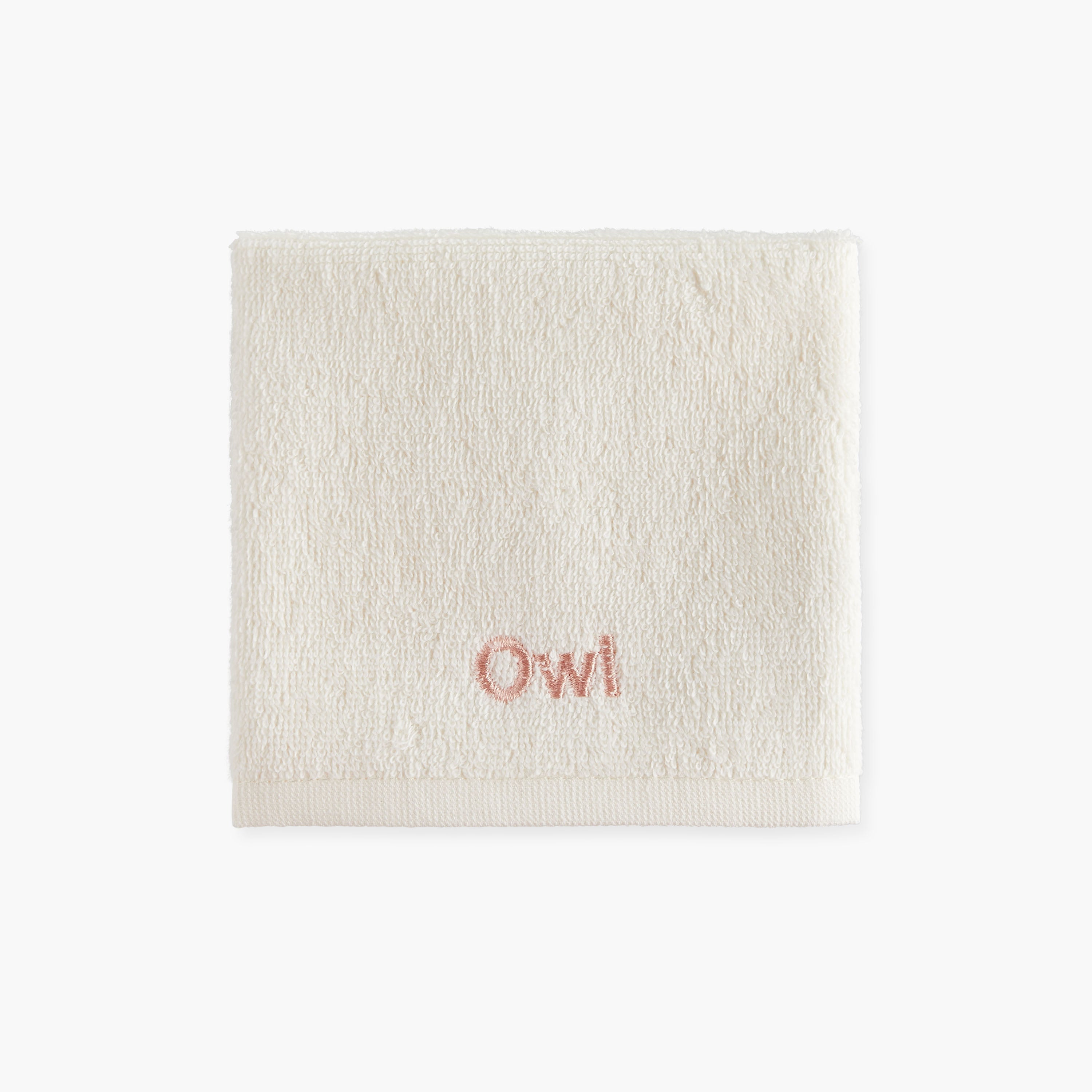 Juniors 4-Piece Owl Embroidered Wash Cloth Set - 26x26 cm