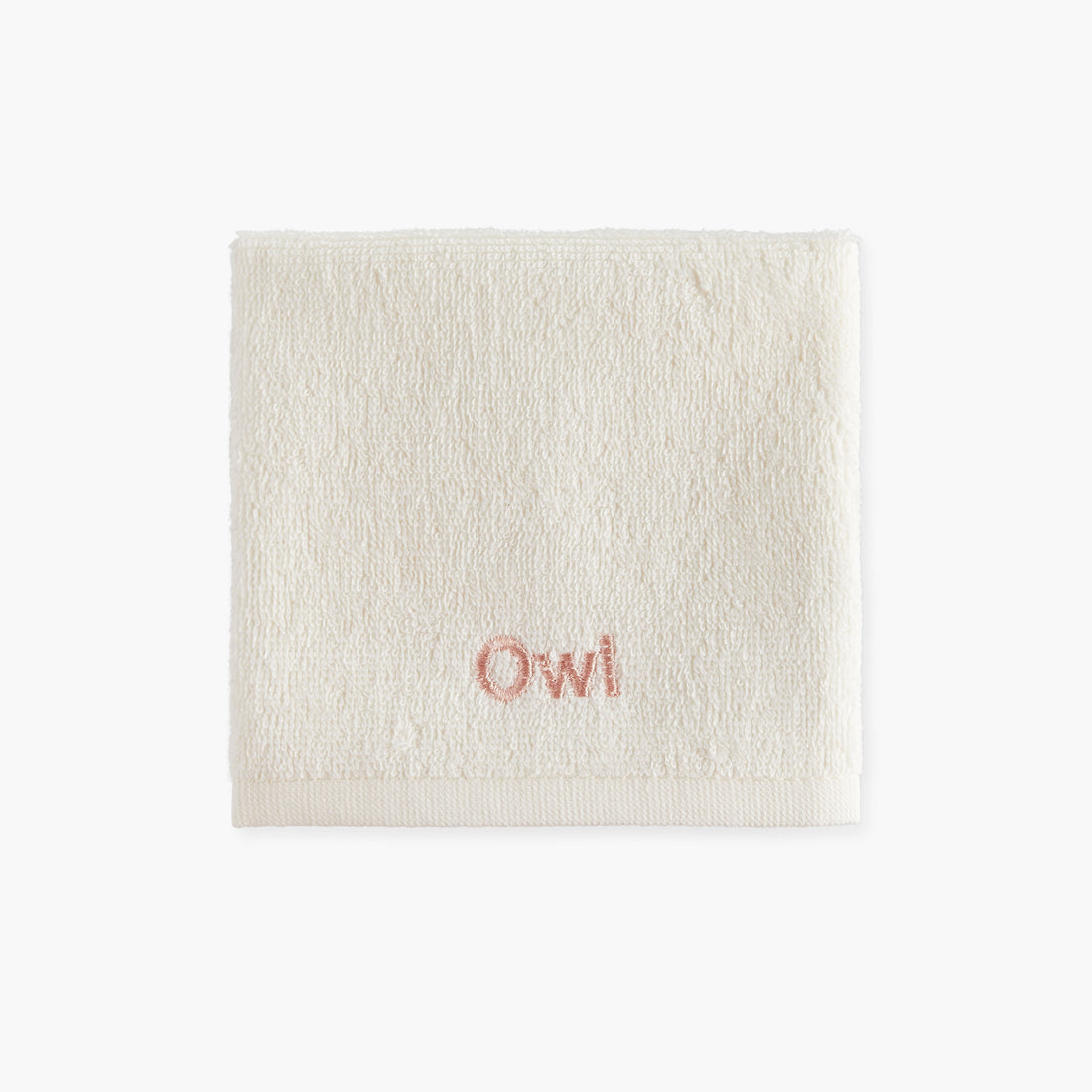 Juniors 4-Piece Owl Embroidered Wash Cloth Set - 26x26 cm