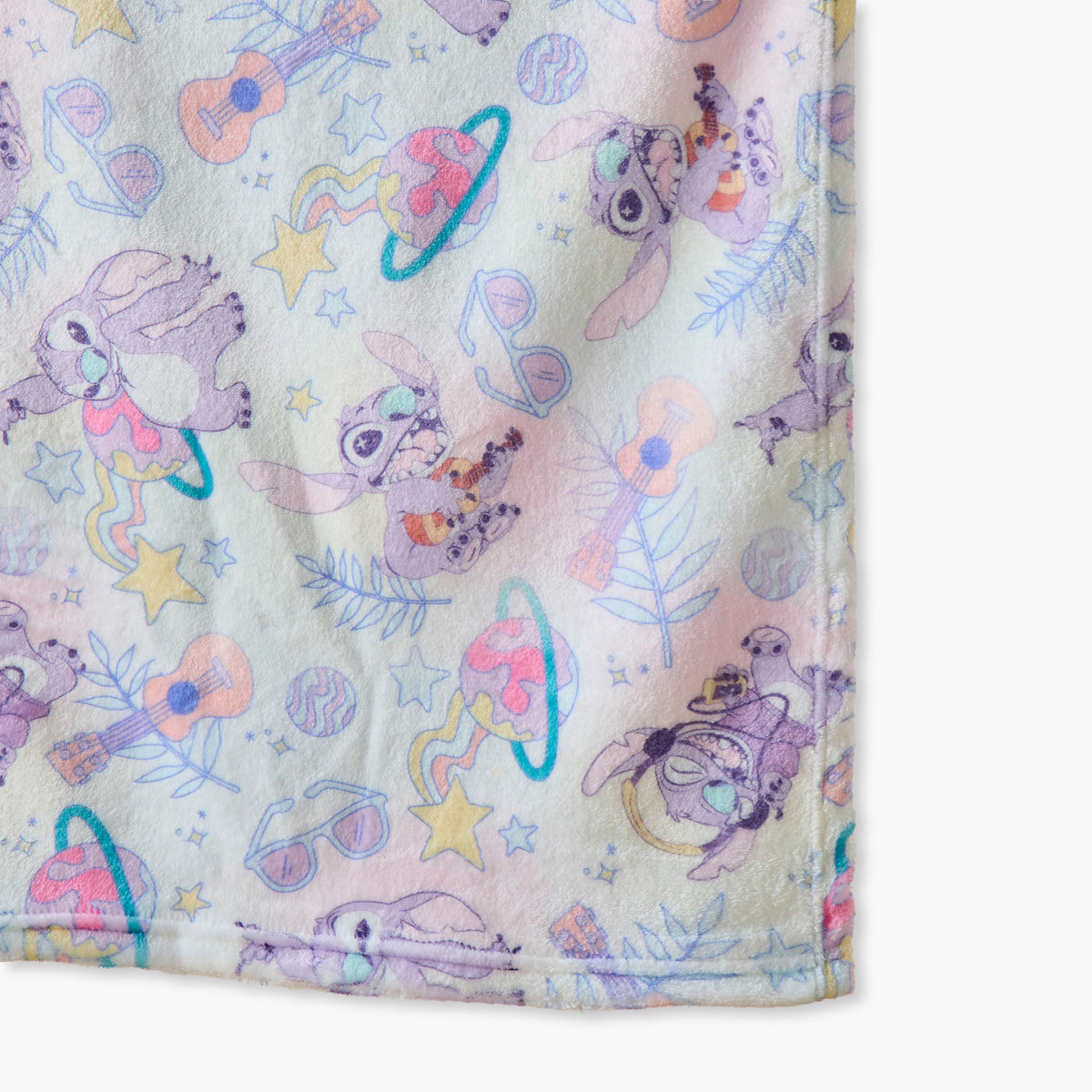 Disney Stitch Print Raschel Blanket - 130x170 cm