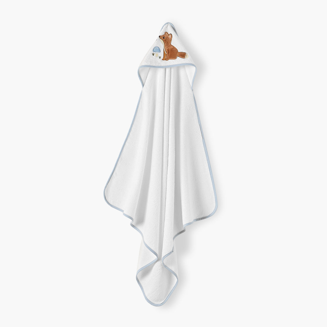 Juniors 2-Piece Embroidered Hooded Towel Set - 75x75 cm